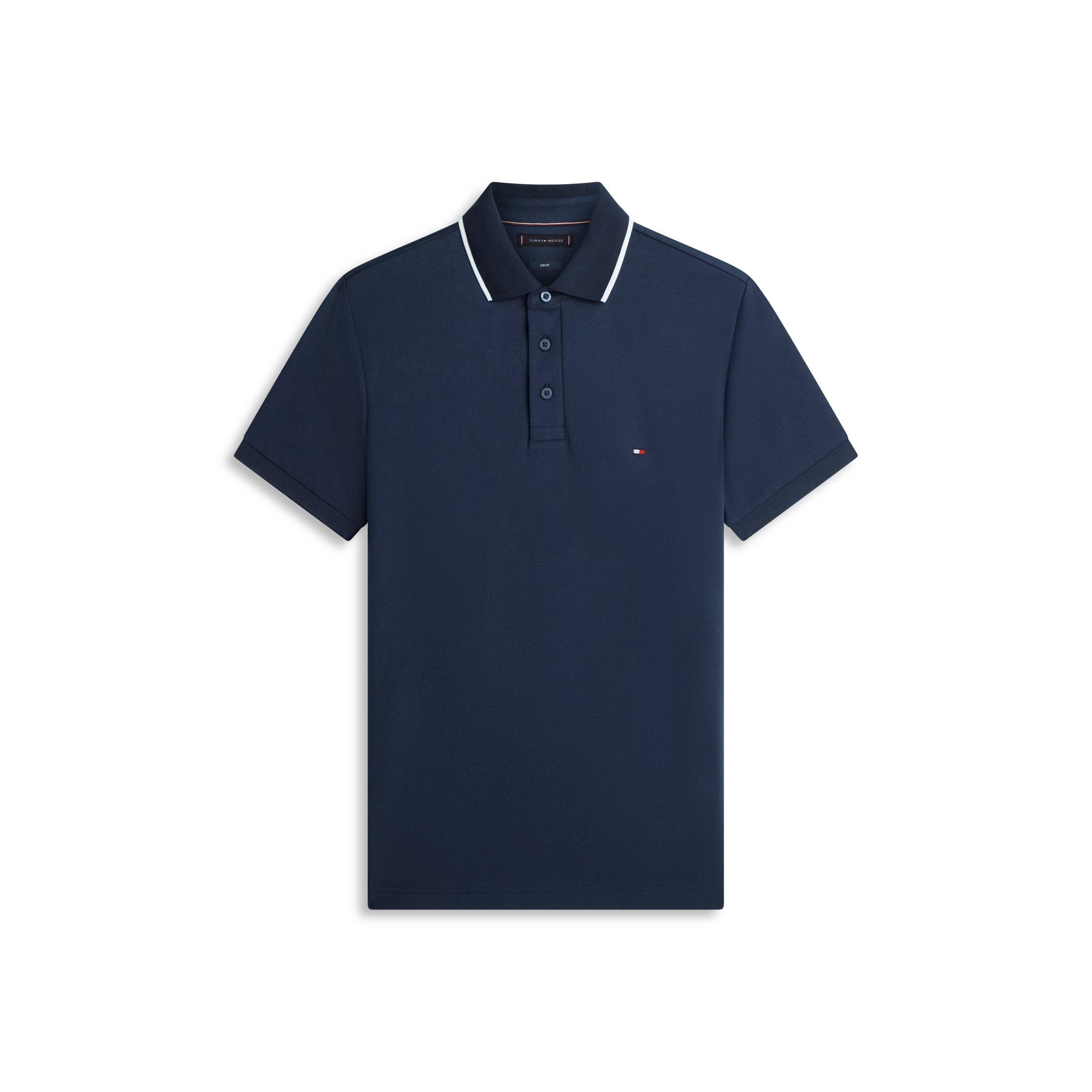 Tommy Hilfiger Men's Short Sleeve Polo Shirt - Desert Sky - XL