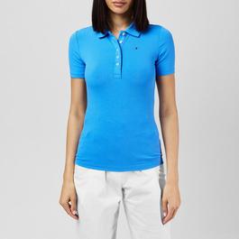 Tommy Hilfiger Ribbed Logo Polo Shirt