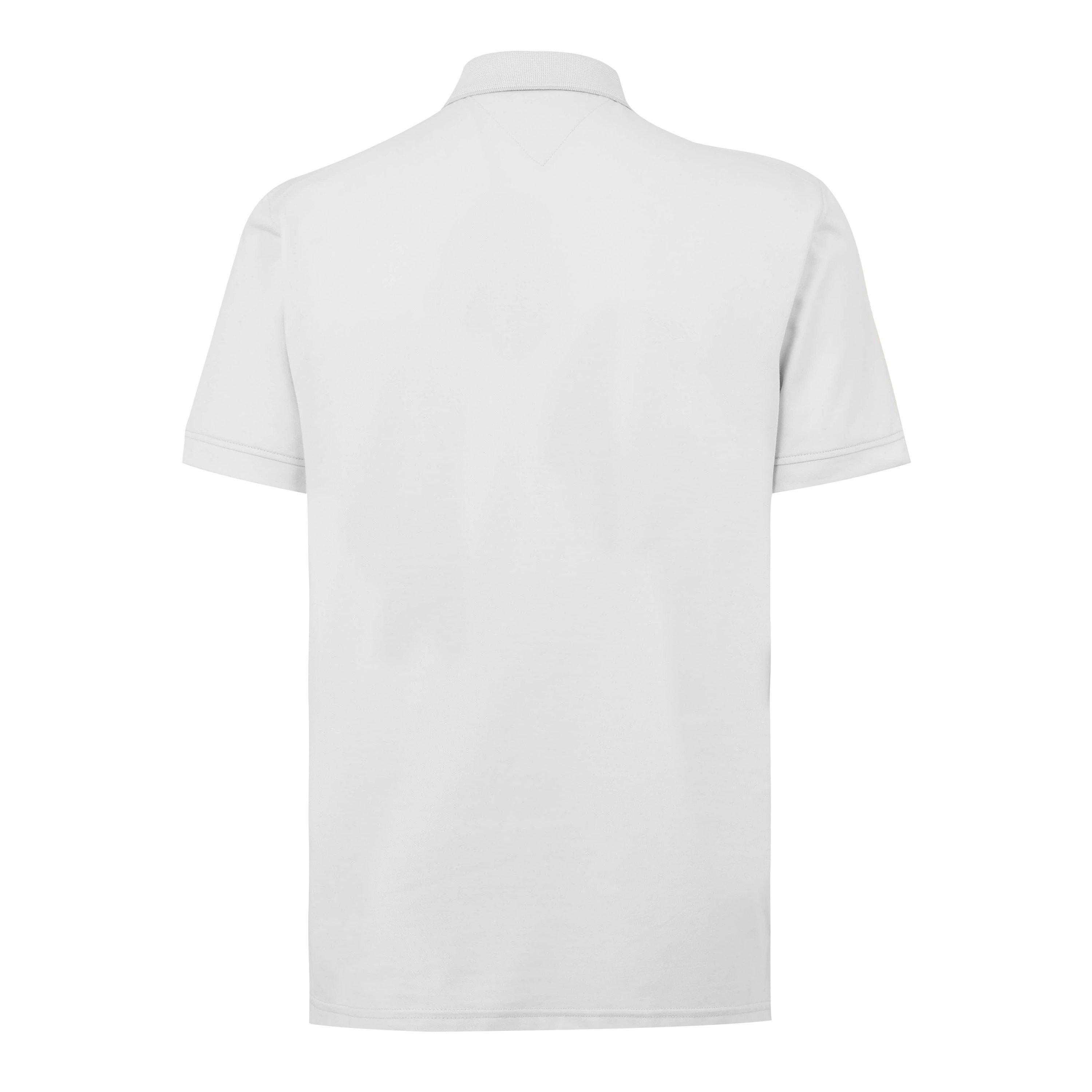 Ivory/White - Tommy Hilfiger - Men's DC Zipped Short Sleeve Polo Shirt - 2