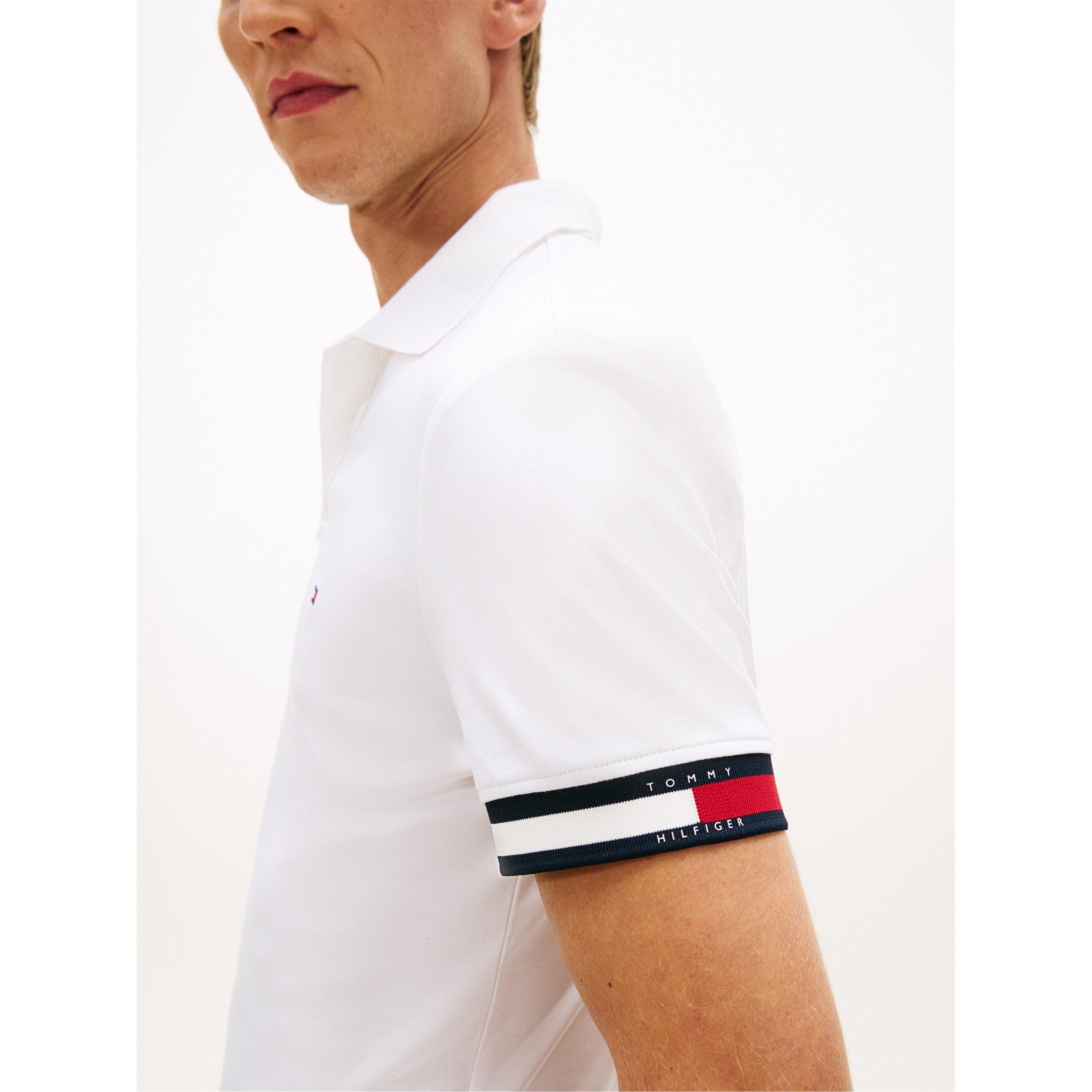 White - Tommy Hilfiger - Men's Short Sleeve Polo Shirt - 3