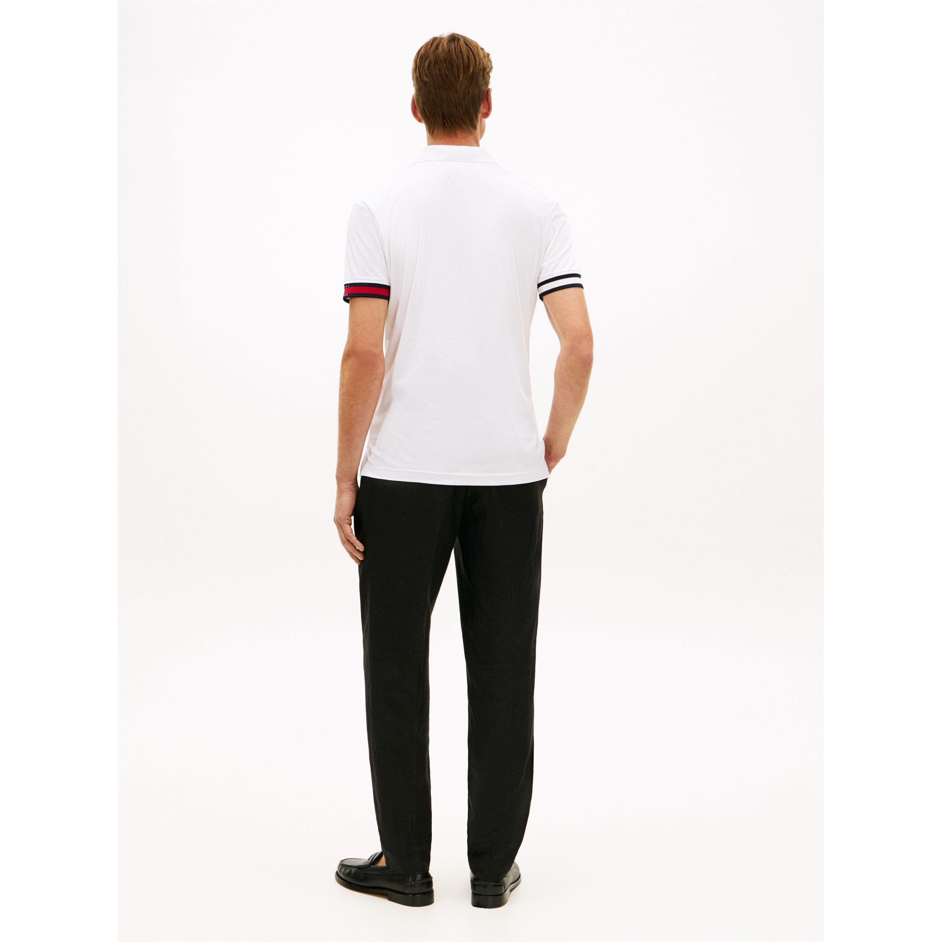 White - Tommy Hilfiger - Men's Short Sleeve Polo Shirt - 5