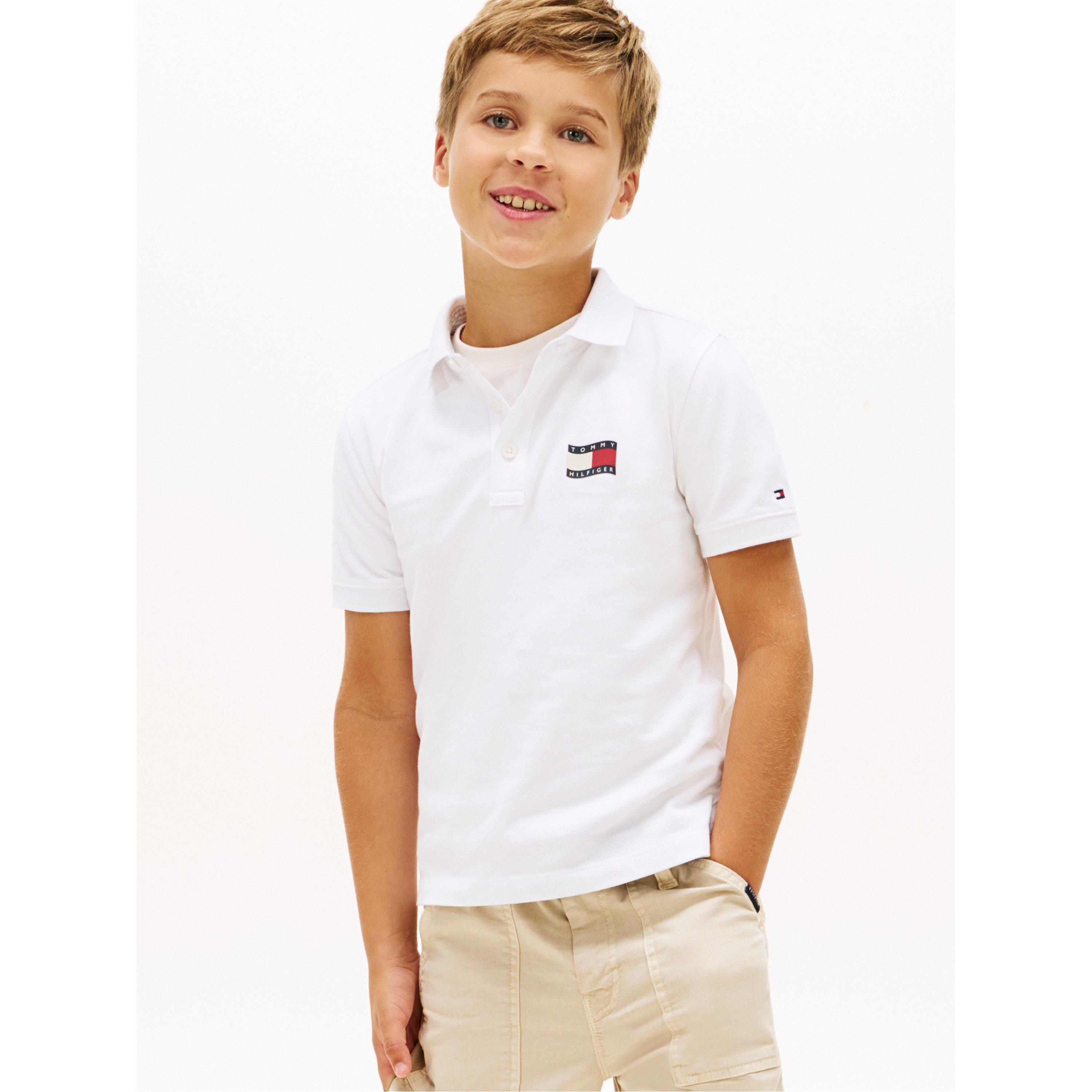 YBR bianco - Tommy Hilfiger - Tommy Wavy Flag Polo Jn62 - 2