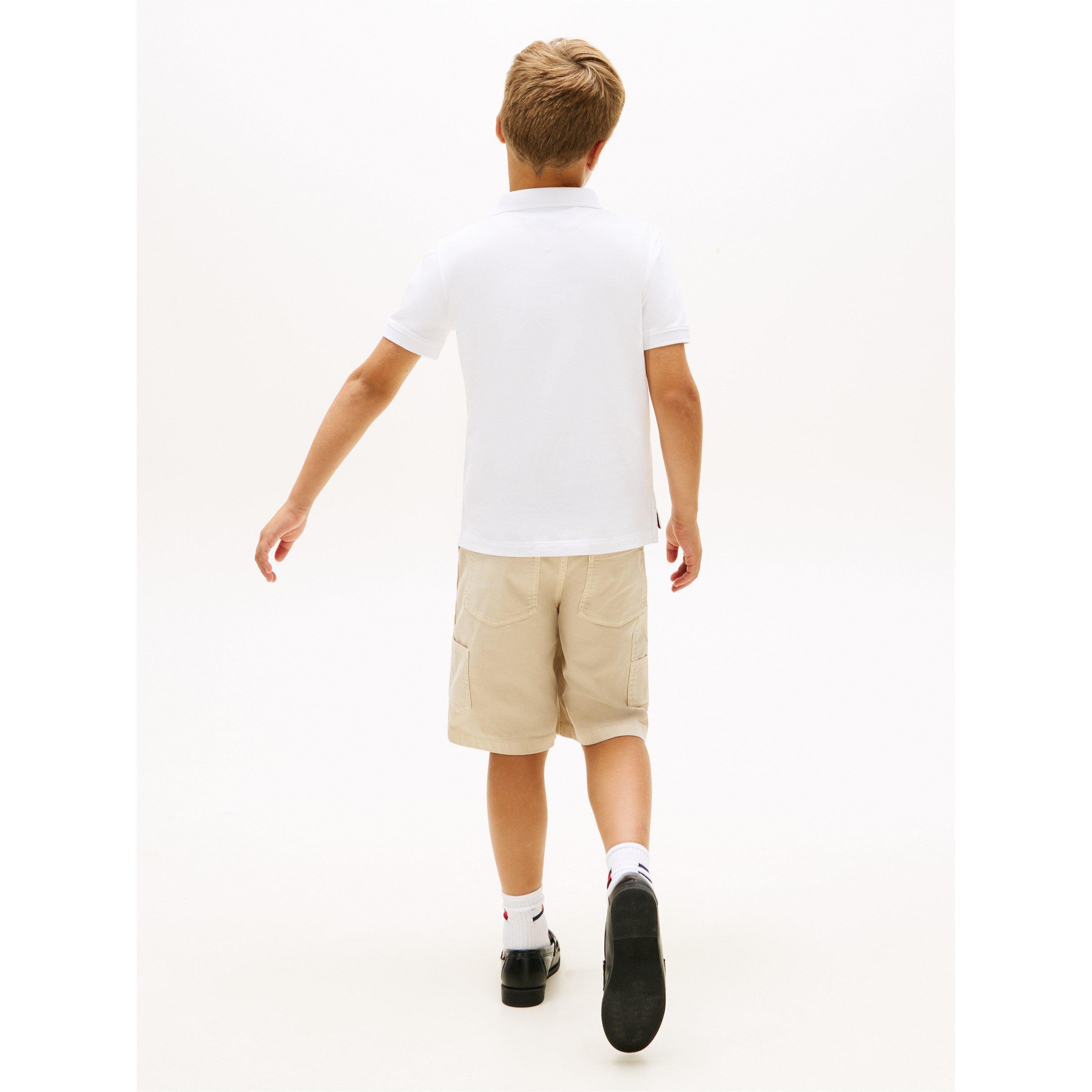 YBR bianco - Tommy Hilfiger - Tommy Wavy Flag Polo Jn62 - 5