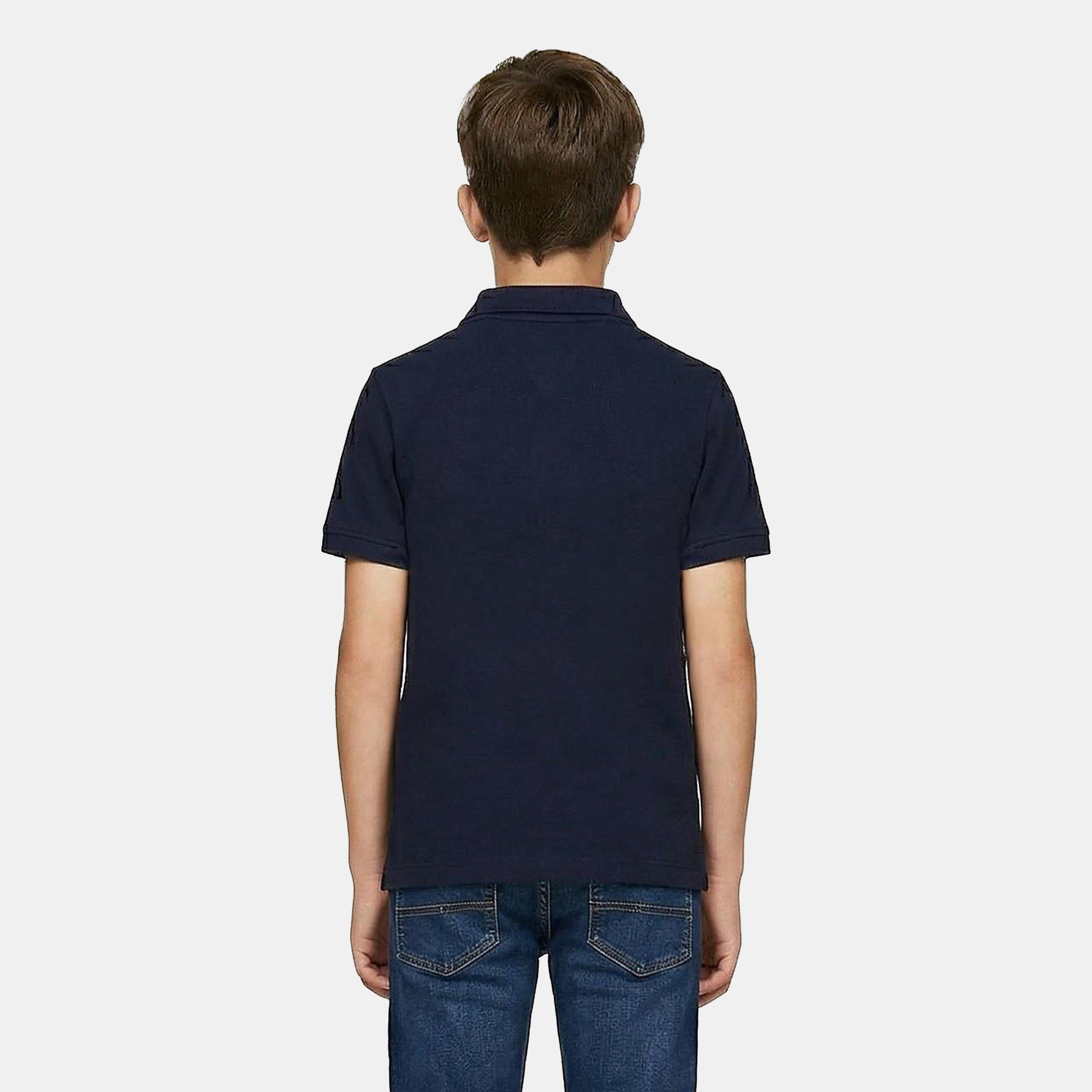 Night Navy C1G - Tommy Hilfiger - Kids' Block Short Sleeve Polo Shirt - 4