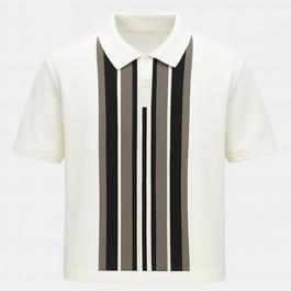 Firetrap Knitted Stripe Polo Shirt