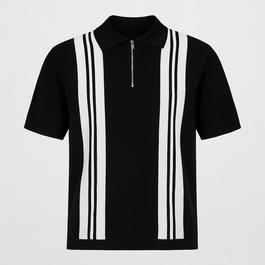 Firetrap Quarter Zip Sweater Polo Shirt