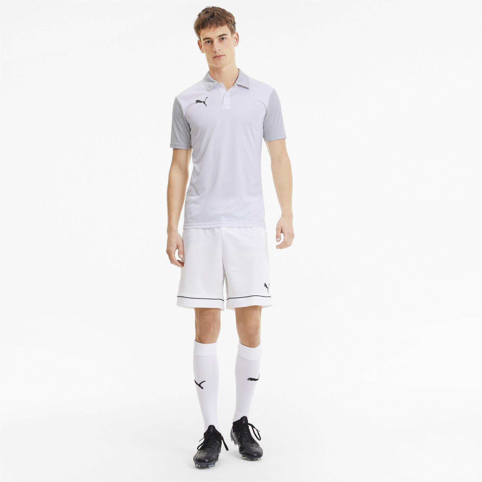 White/Grey - Puma - Men's Teamgoal 23 Sideline Short-Sleeve Polo Shirt - 5