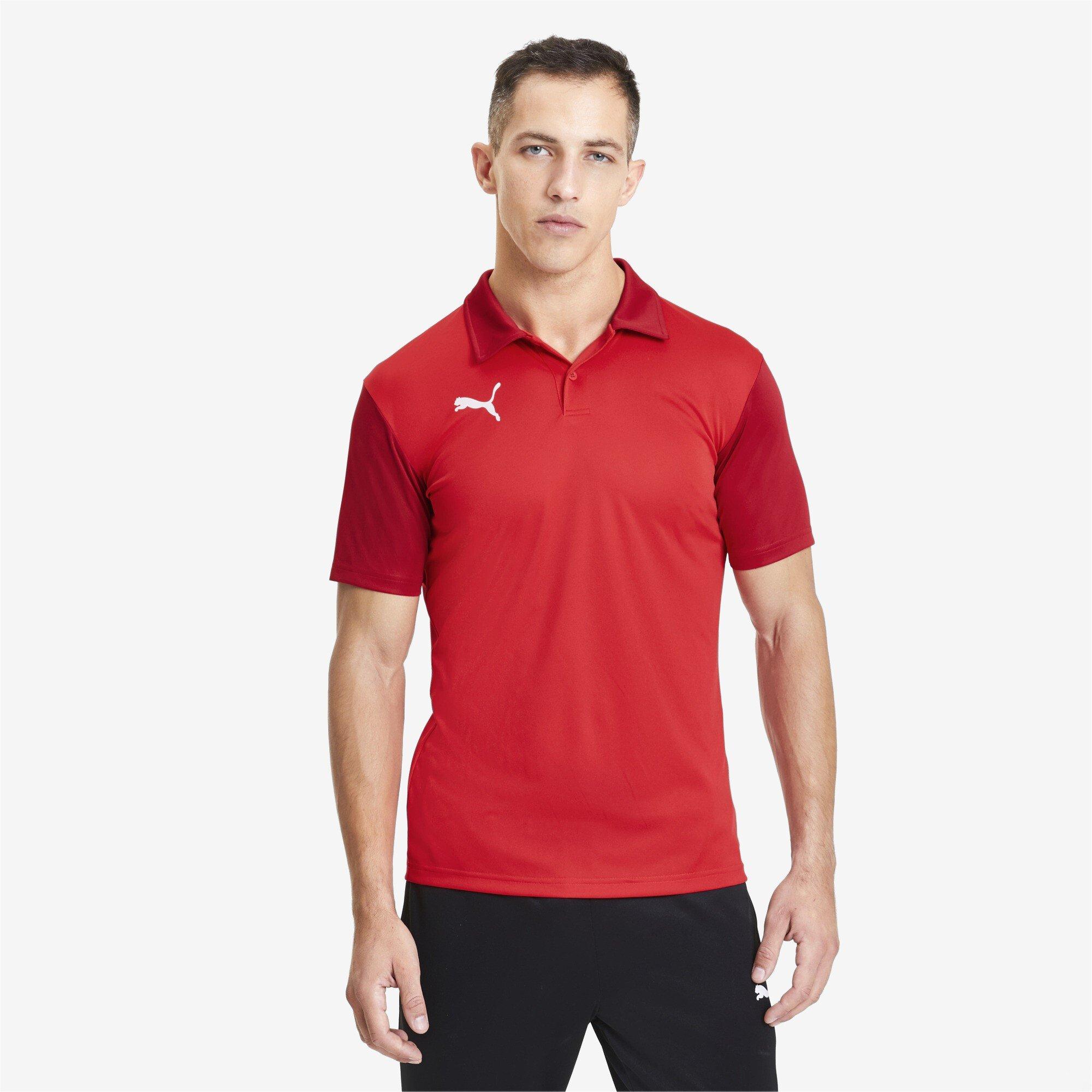 Red/Chi - Puma - Teamgoal 23 Sideline Short-Sleeve Polo Shirt - 3