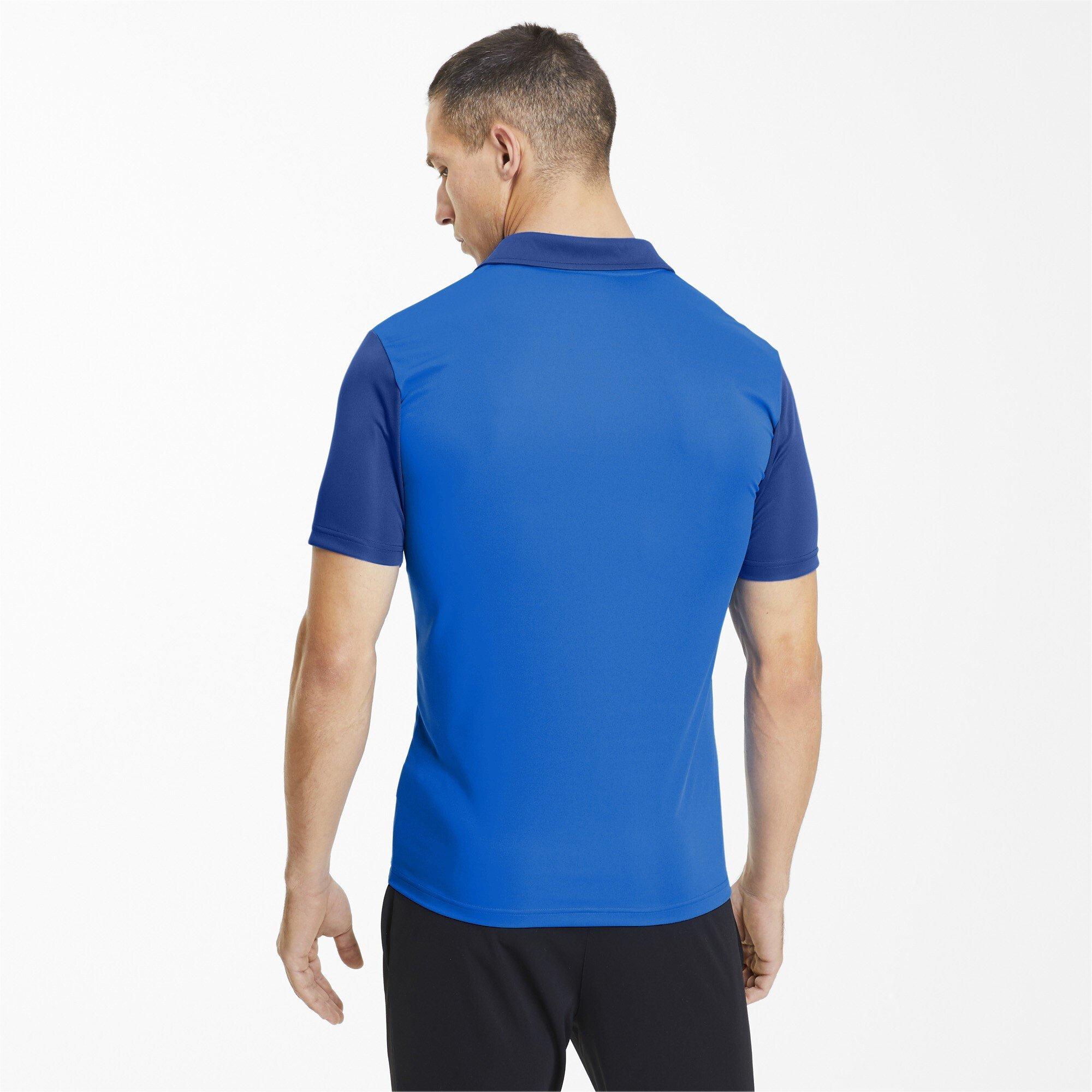 Blue - Puma - Men's Teamgoal 23 Sideline Short-Sleeve Polo Shirt - 4