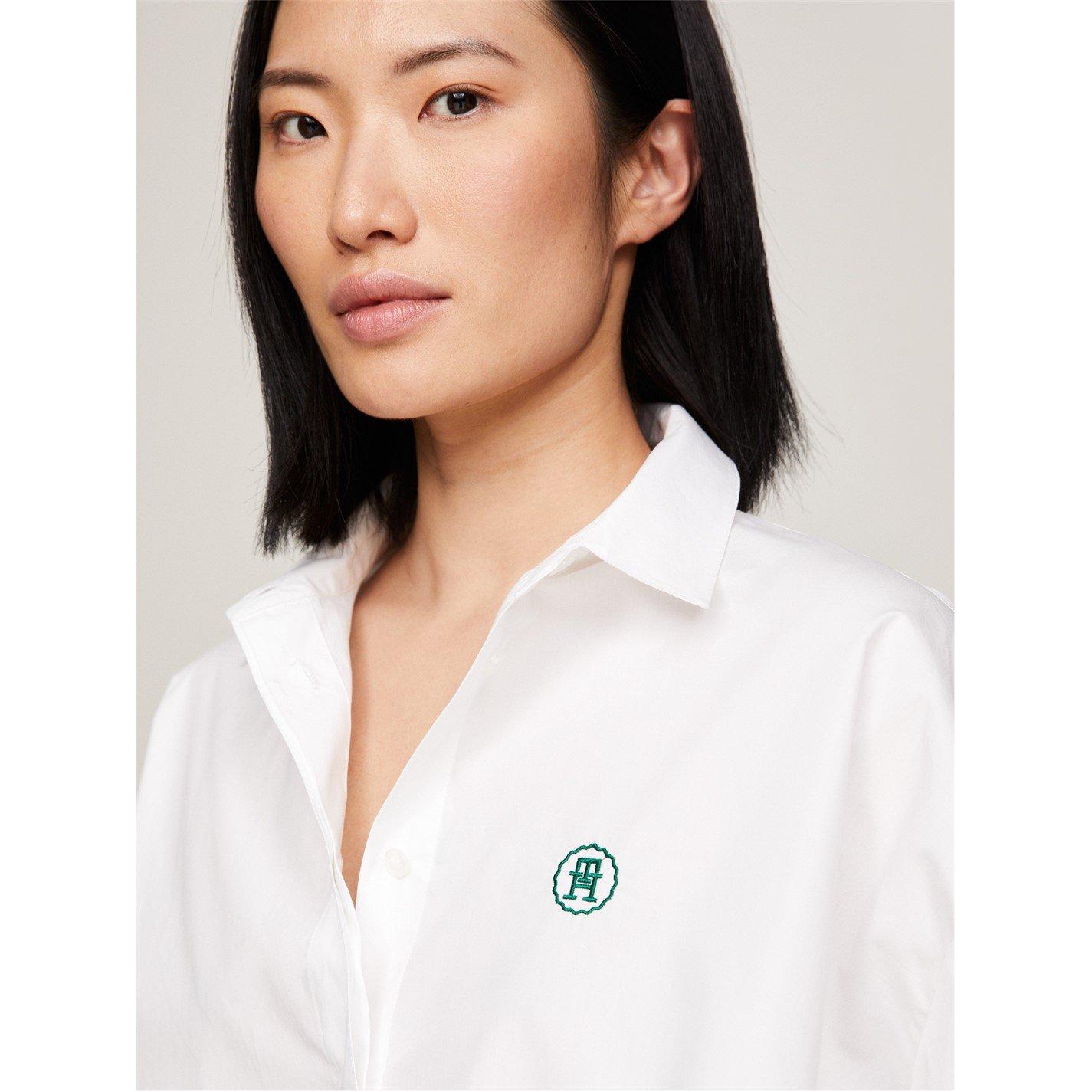 Th Optic White - Tommy Hilfiger - Women's Tie Long-Sleeve Blouse - 3