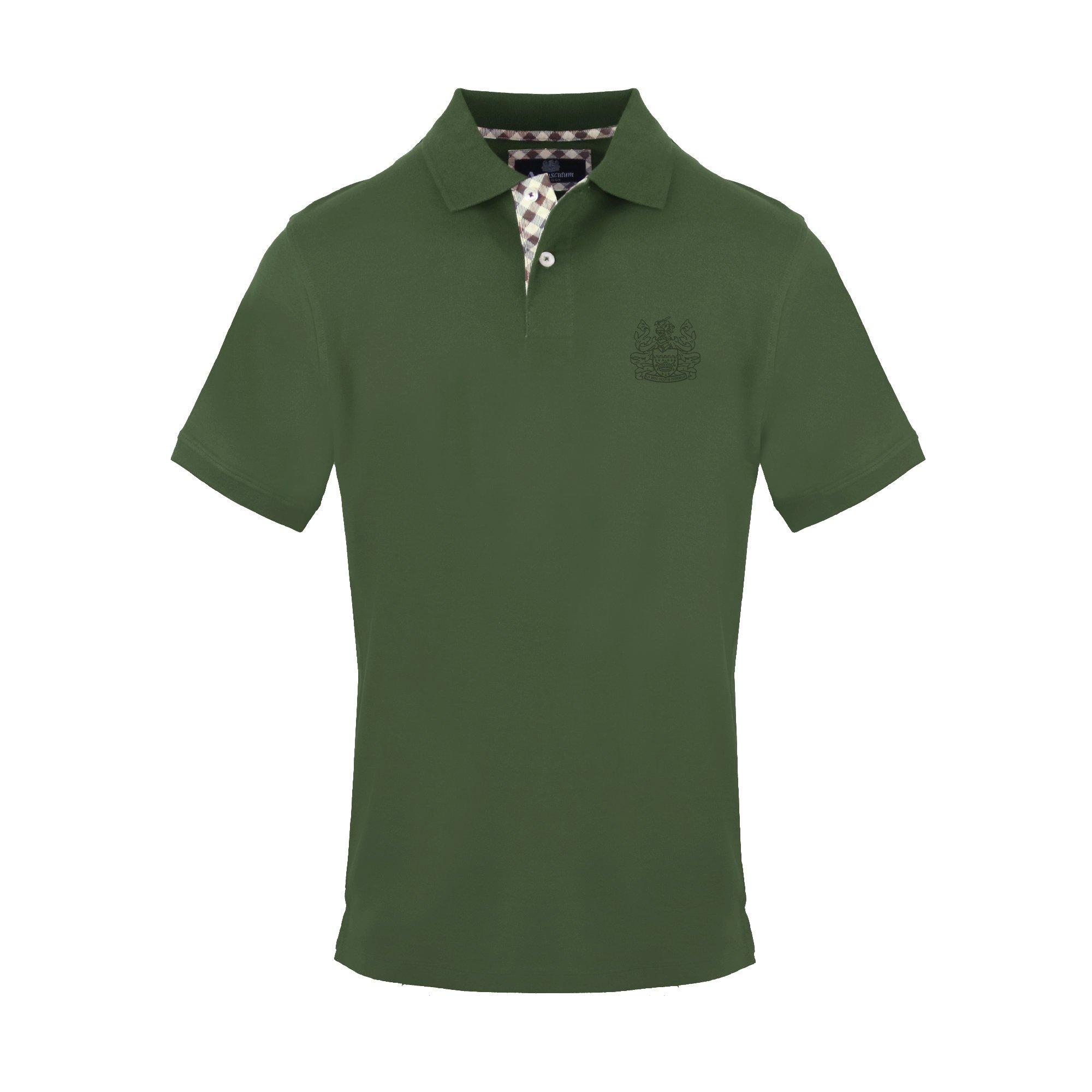 Aquascutum Men's Polo Short Sleeve Polo Shirt - Military Green - Small
