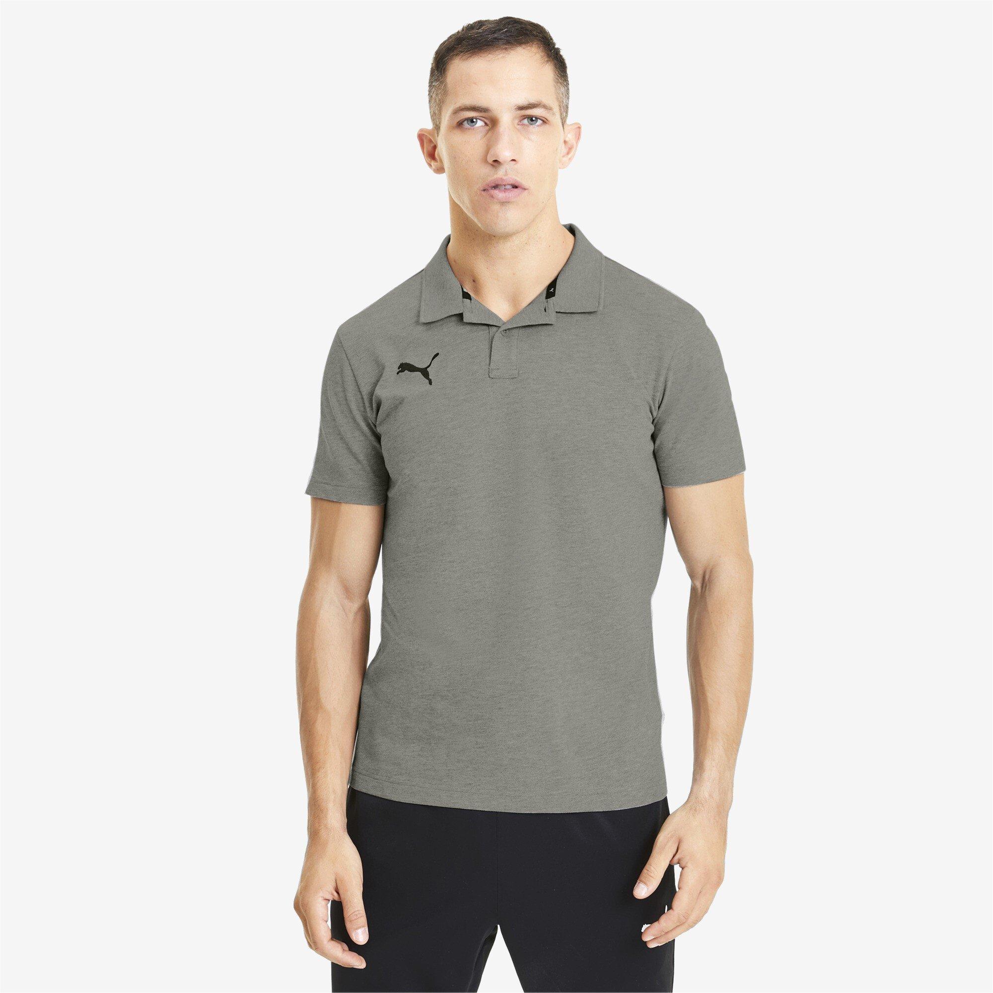 Med Gry Heat - Puma - Men's Teamgoal Short-Sleeve Polo Shirt - 3