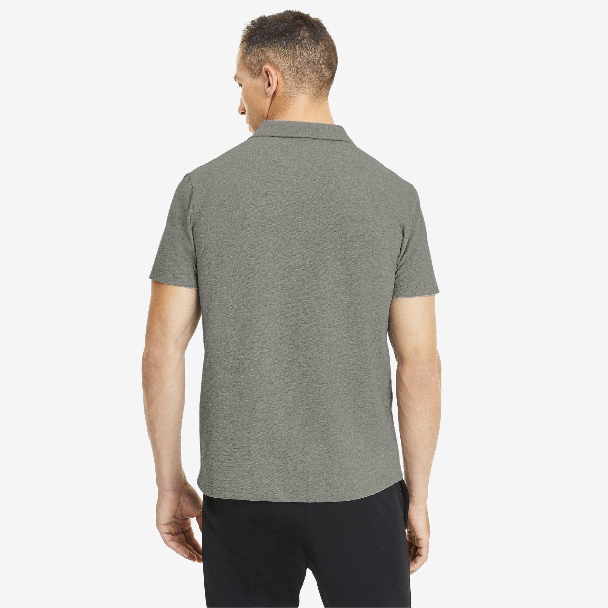 Med Gry Heat - Puma - Men's Teamgoal Short-Sleeve Polo Shirt - 4