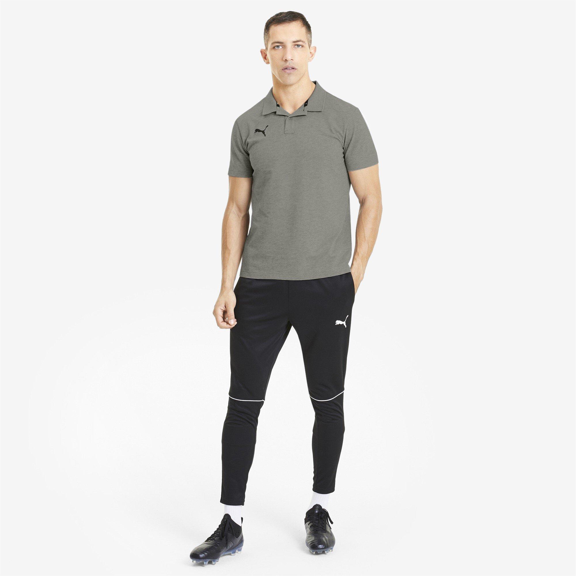 Med Gry Heat - Puma - Men's Teamgoal Short-Sleeve Polo Shirt - 5