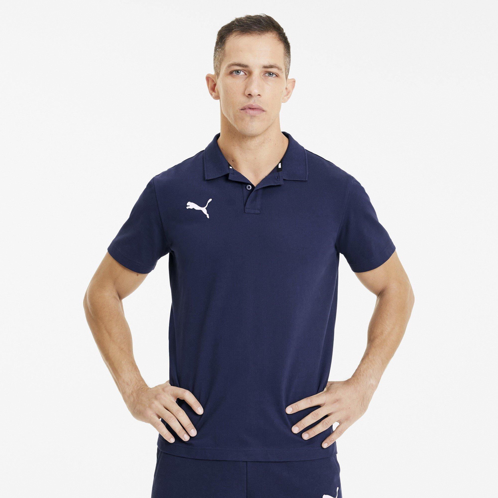 Peacoat - Puma - Men's Teamgoal Short-Sleeve Polo Shirt - 3