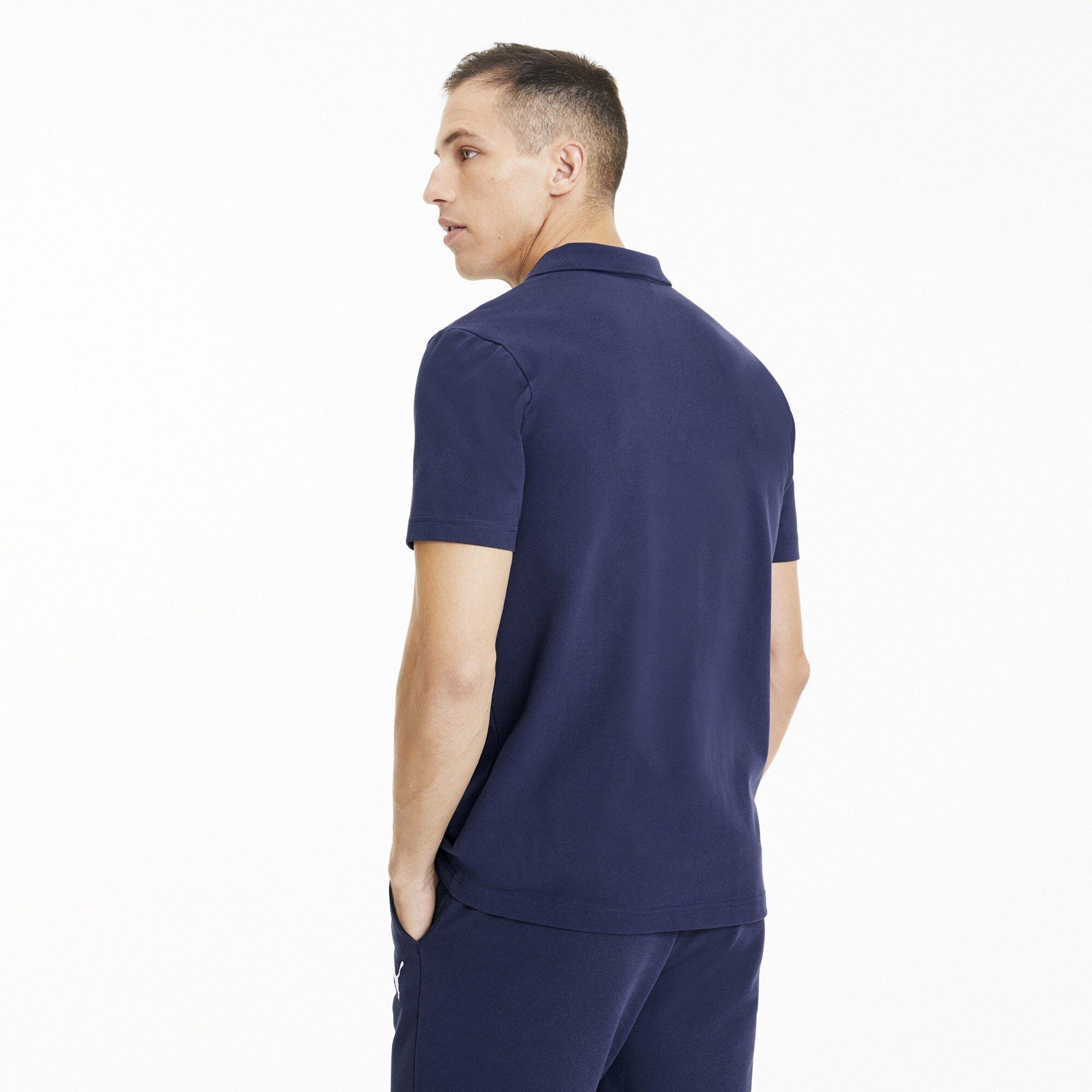 Peacoat - Puma - Men's Teamgoal Short-Sleeve Polo Shirt - 4