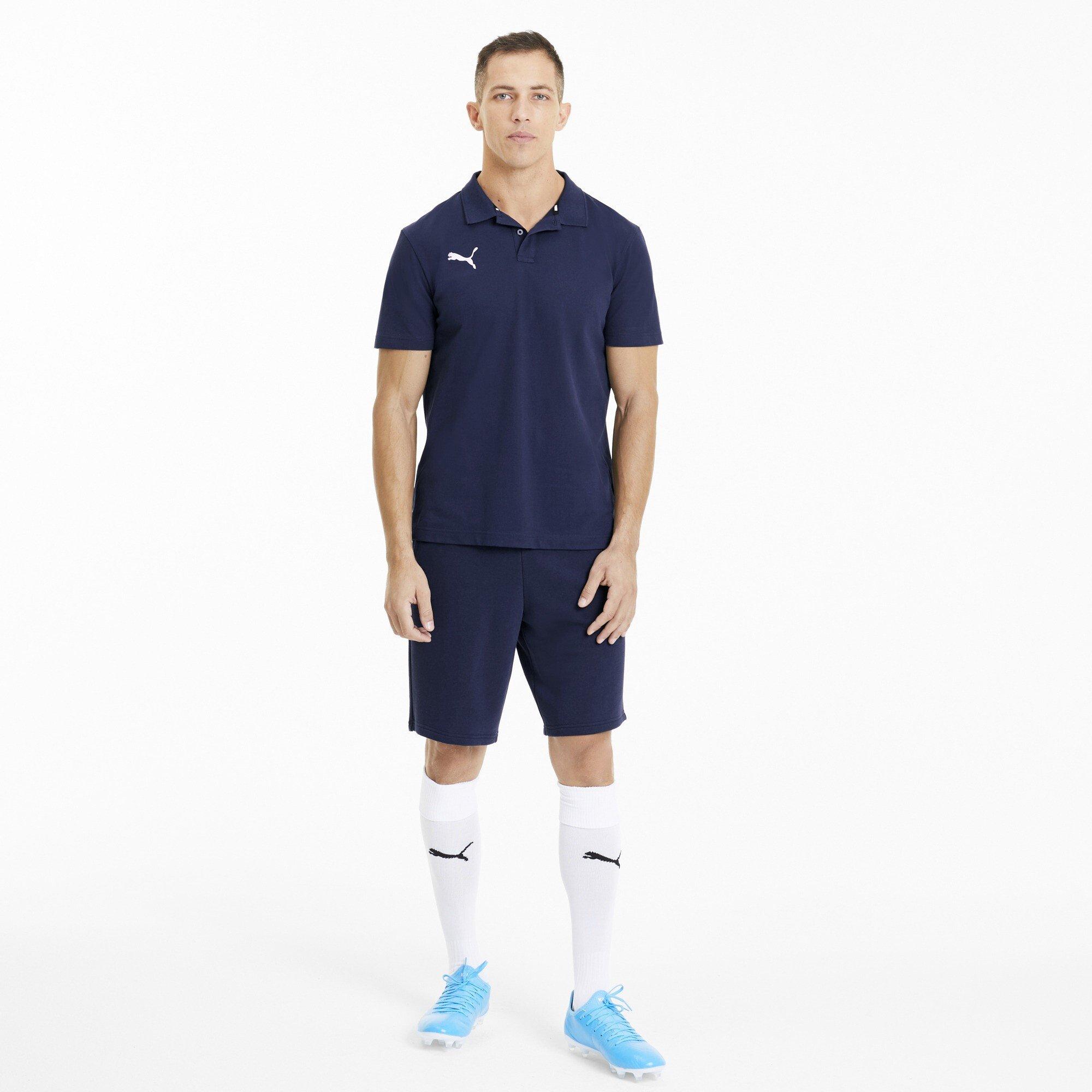 Peacoat - Puma - Men's Teamgoal Short-Sleeve Polo Shirt - 5