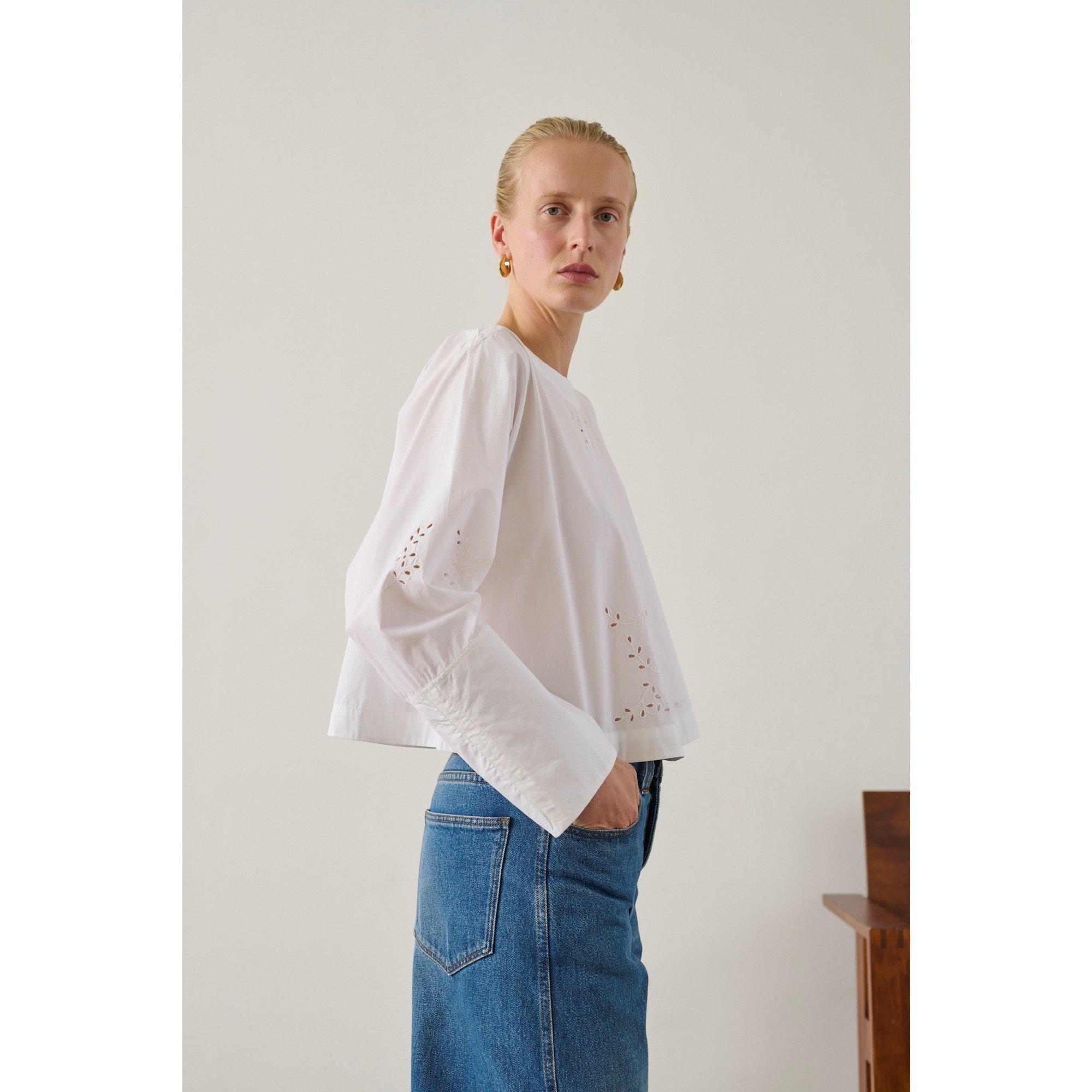 Blanc - Soeur - Women's Long Sleeve Blouse - 3