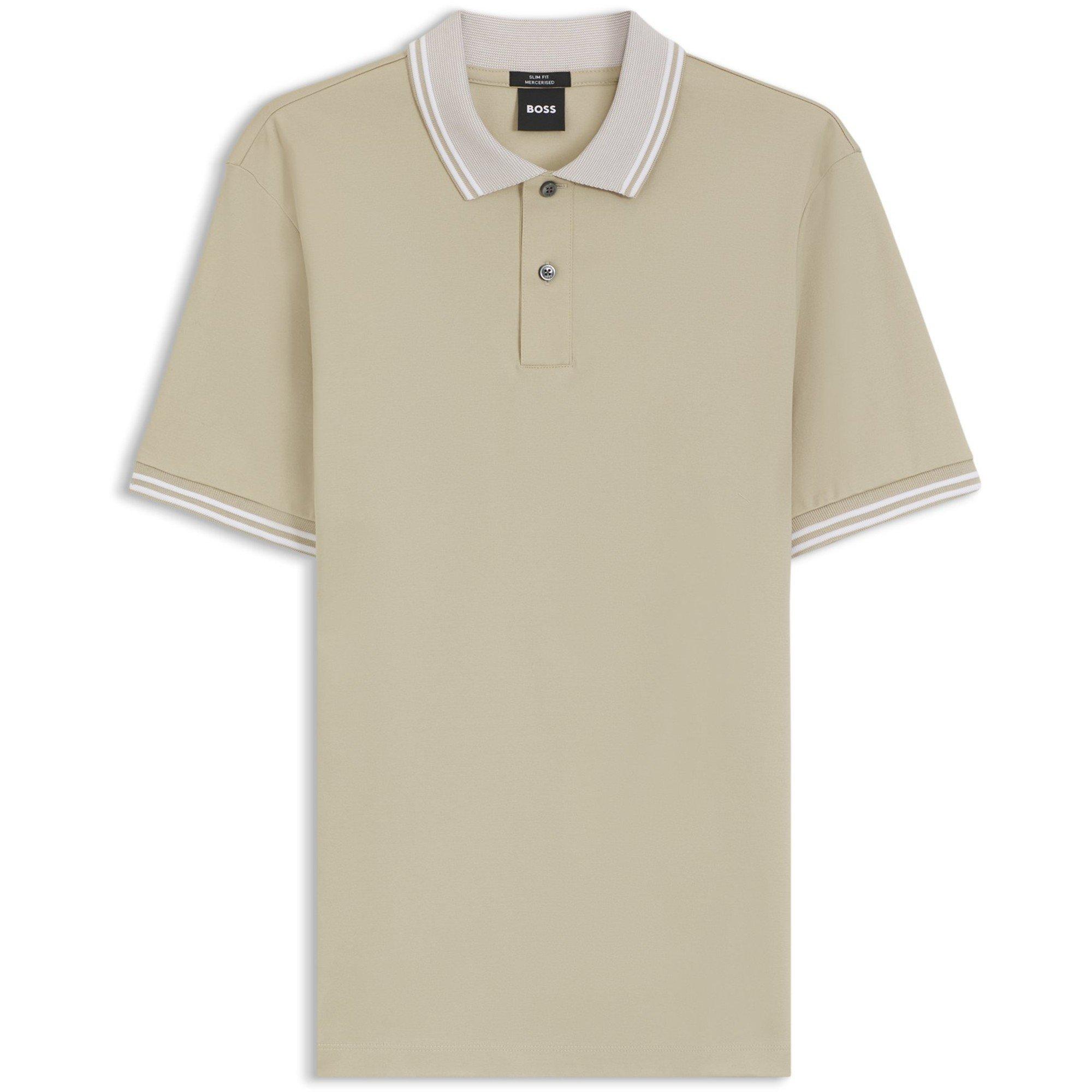 Boss Men's Short Sleeve Polo Shirt - Beige 286 - Size 2X Large