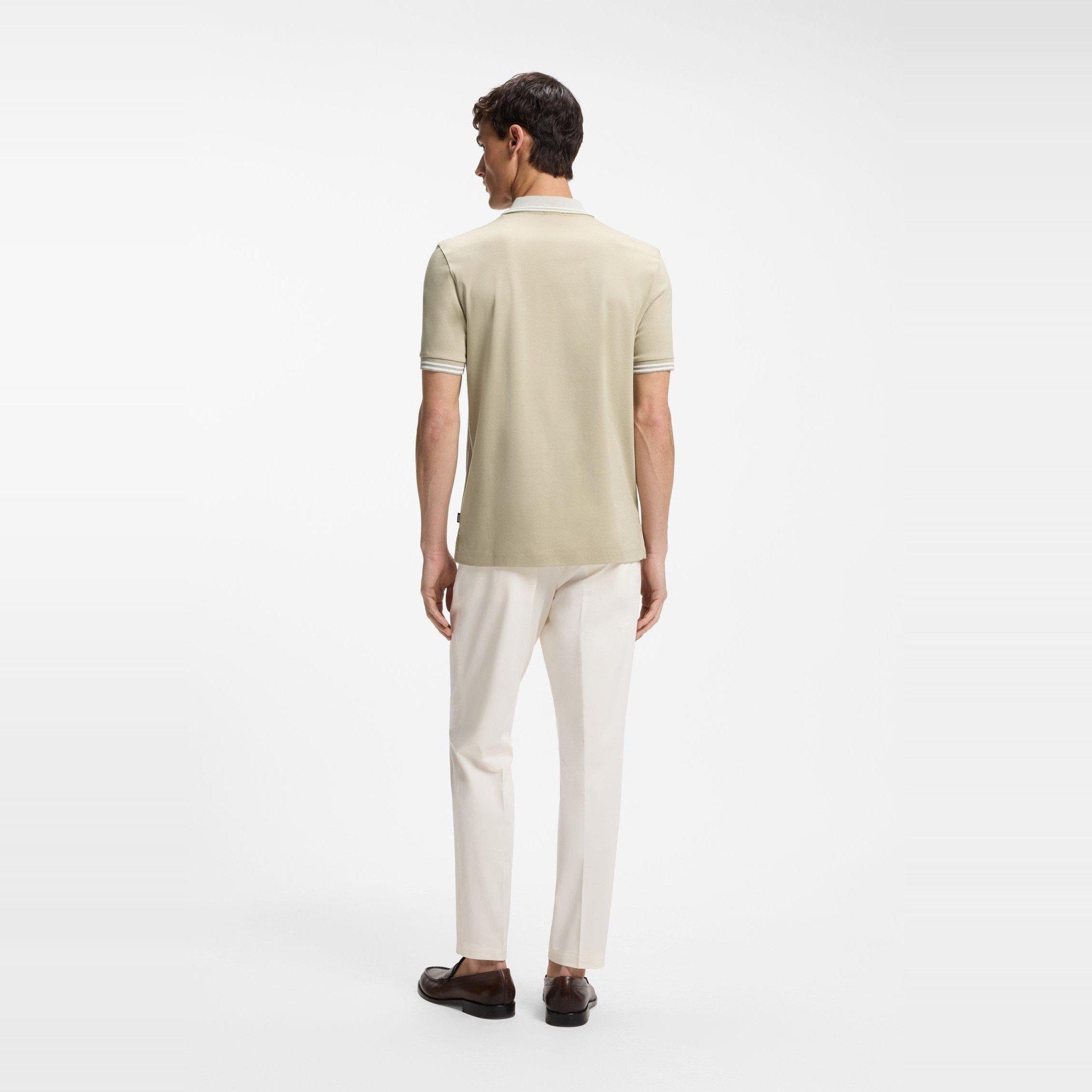Beige 286 - Boss - Men's Short Sleeve Polo Shirt - 3