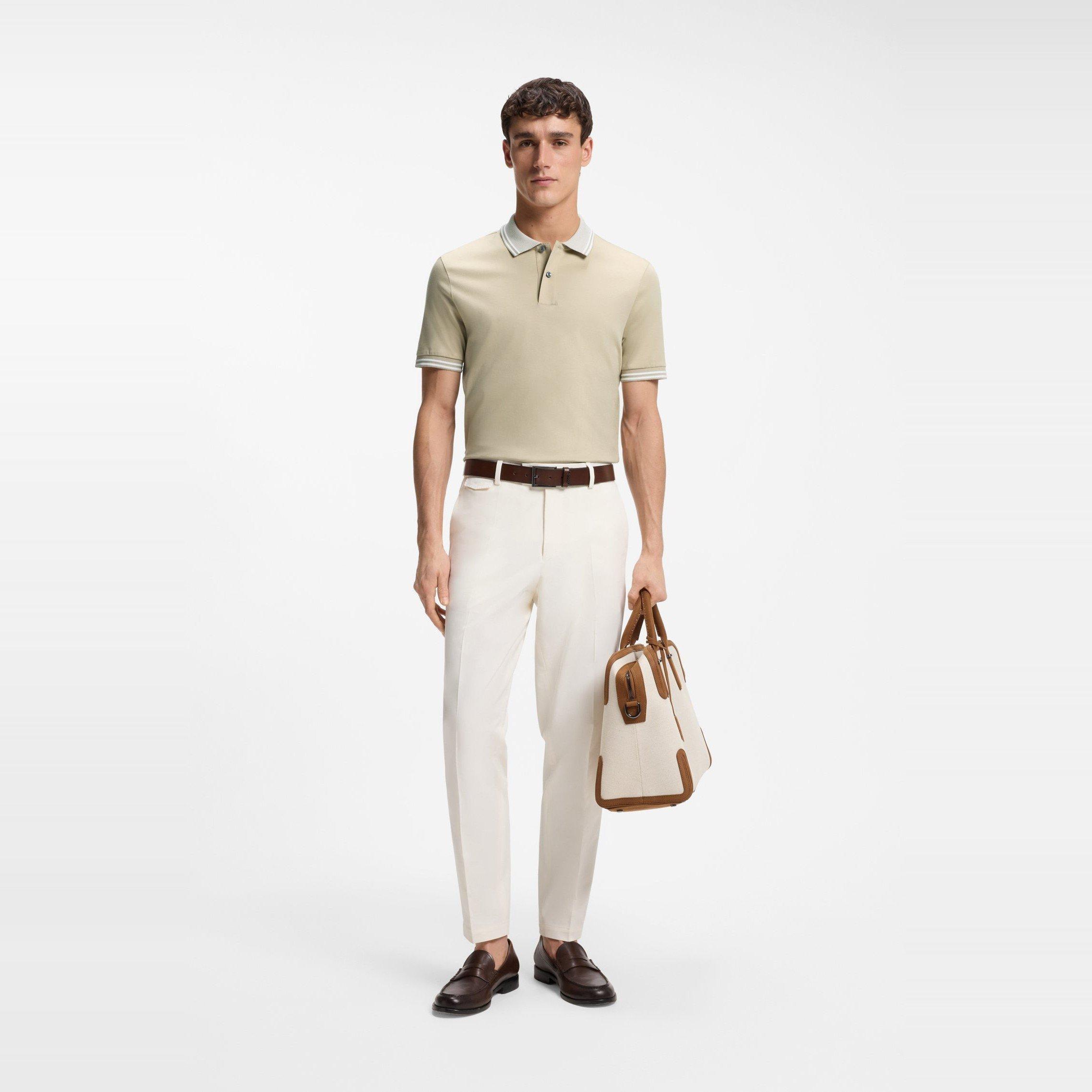 Beige 286 - Boss - Men's Short Sleeve Polo Shirt - 5