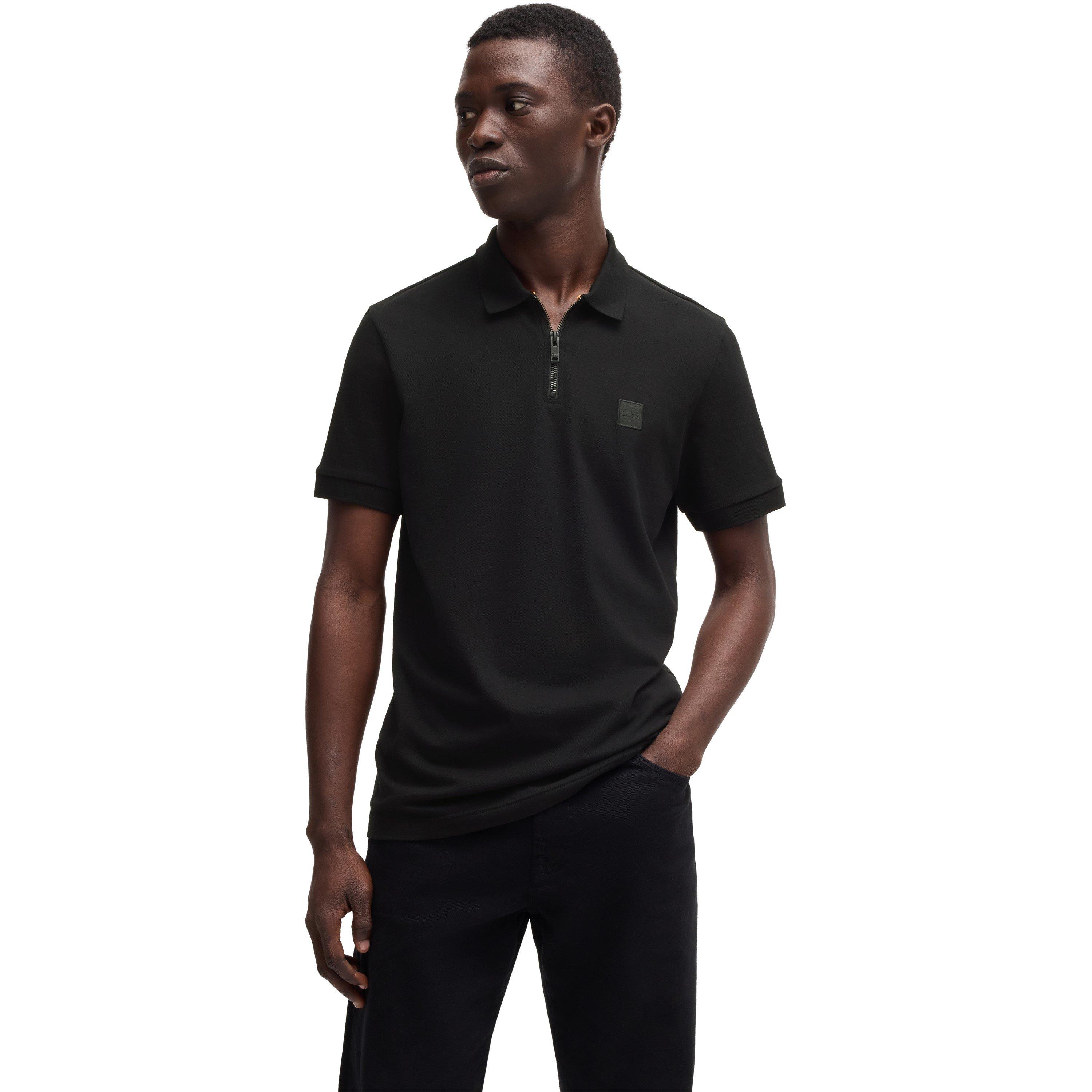 Black 001 - Boss - Quarter Zip Polo - 2