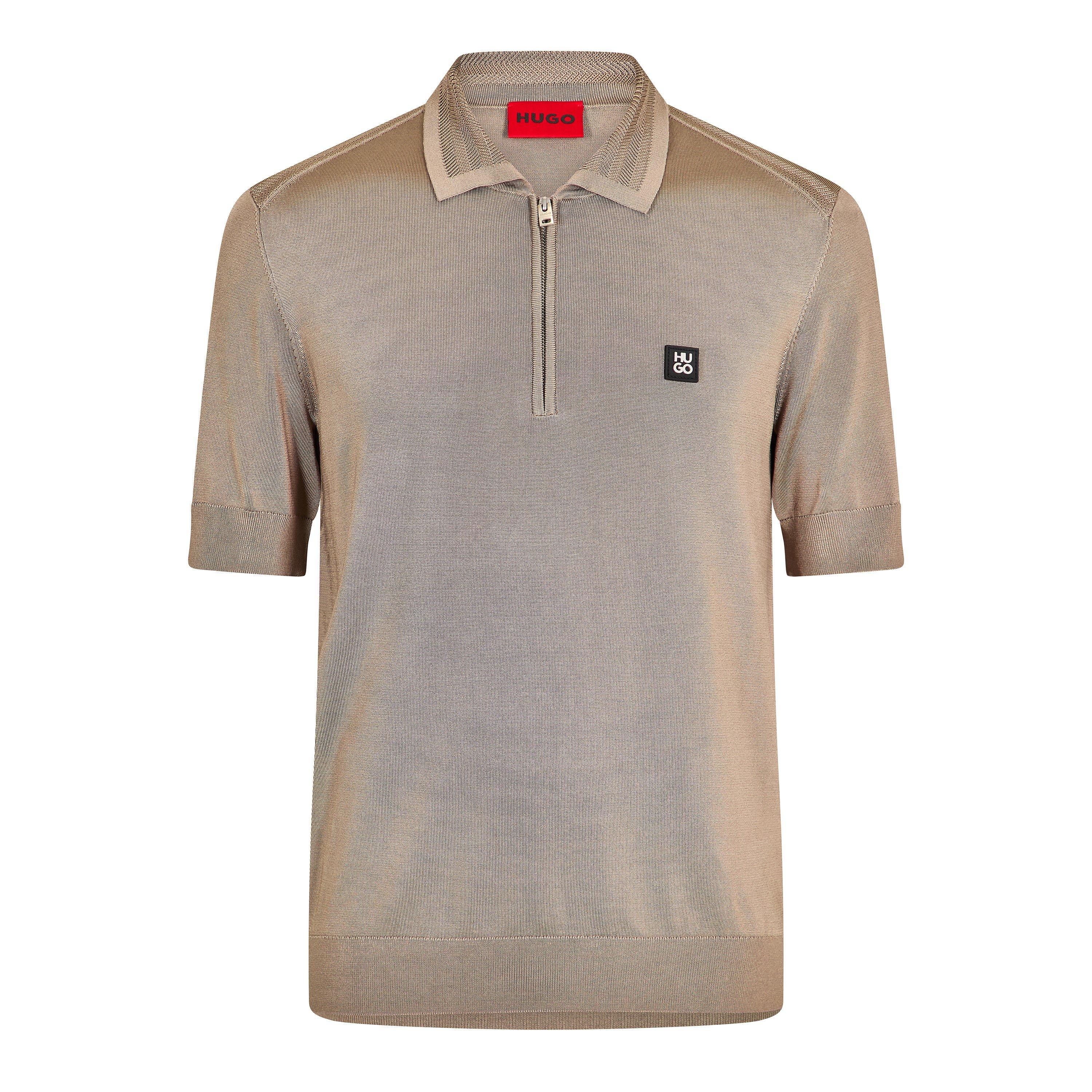 Brown 237 - Hugo - Mens HUGO Modern Short Sleeve Polo Shirt with Logo Detail (Sayfong) - 1