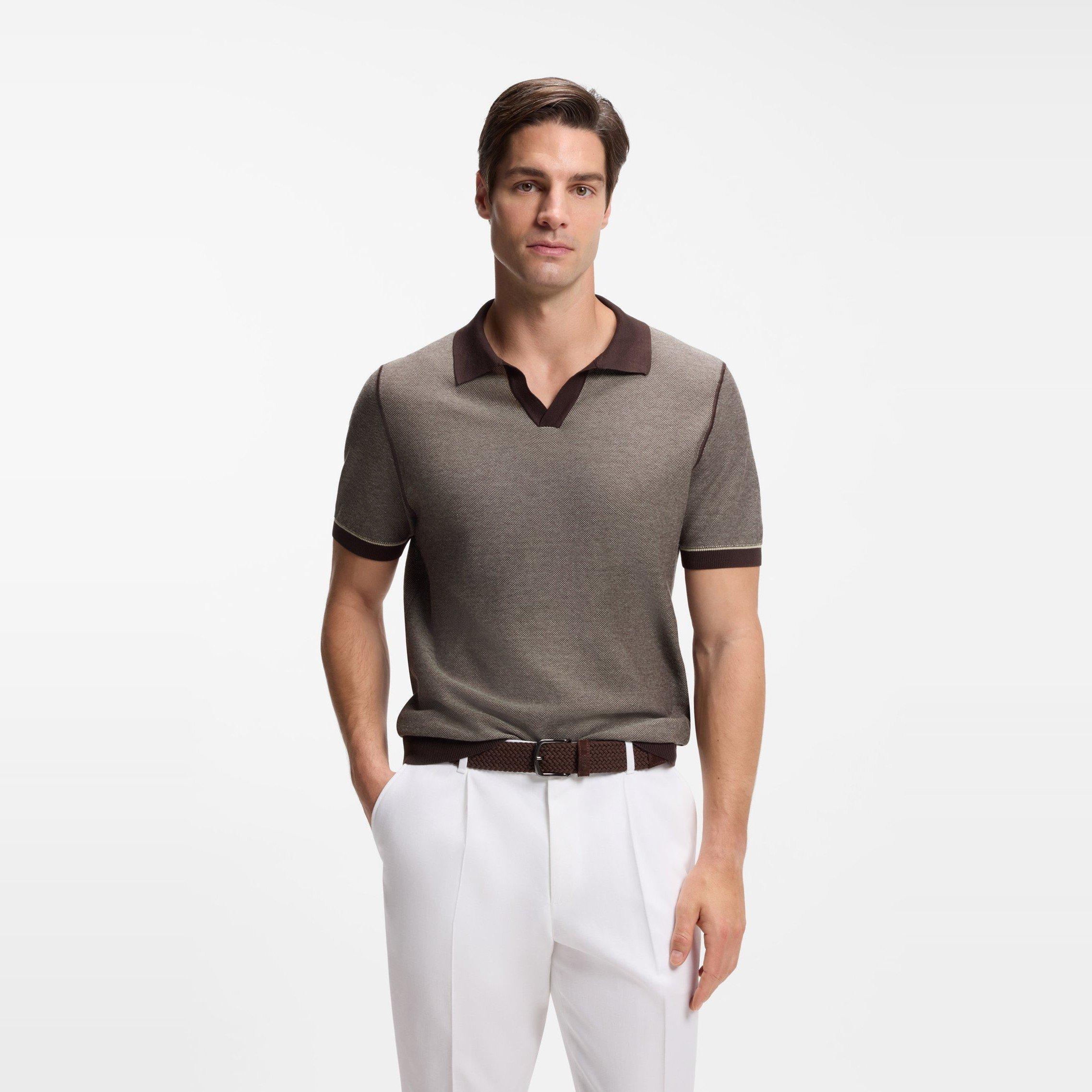 Dark Brown 207 - Boss - Men's Short Sleeve Polo Shirt - 2