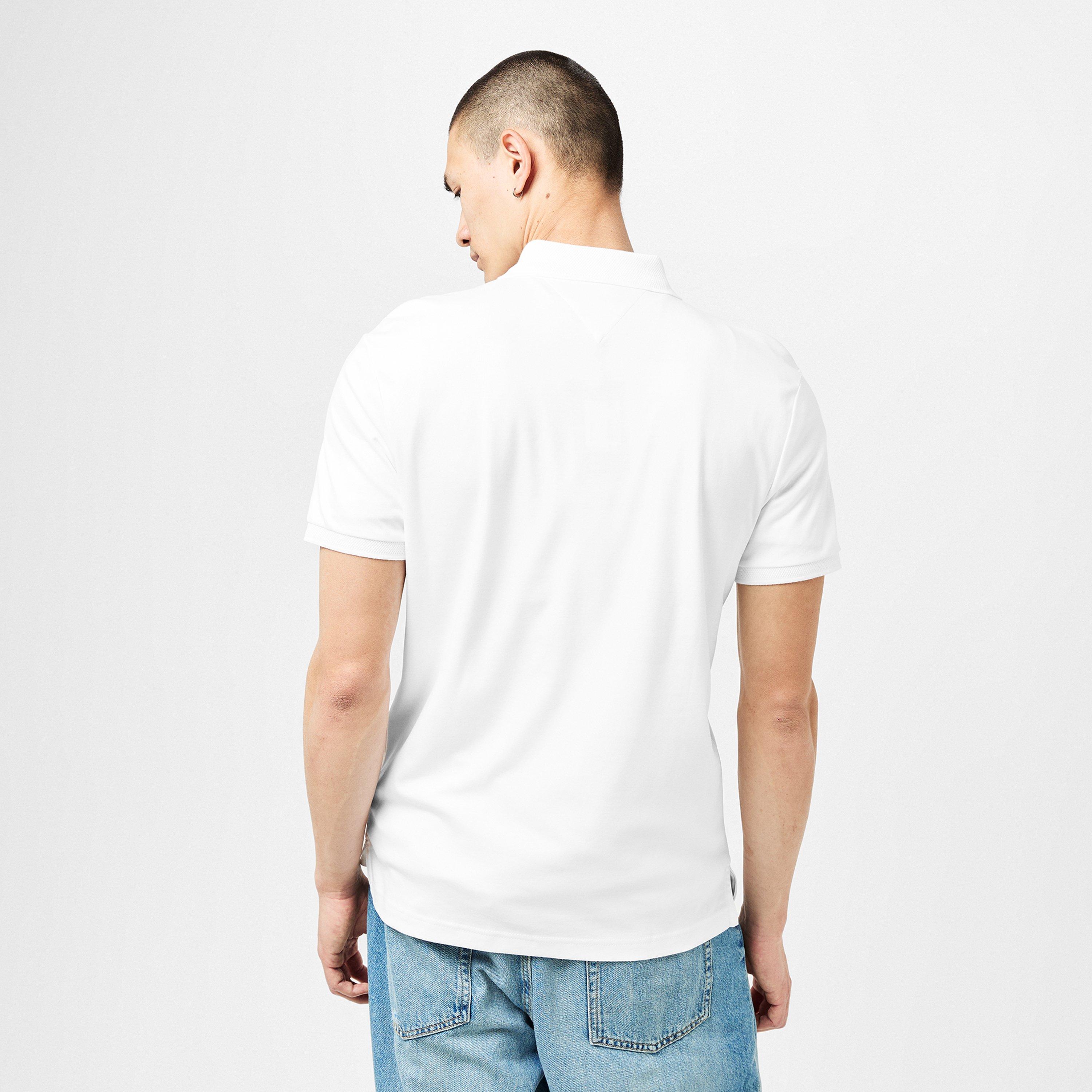 White YBR - Tommy Hilfiger - Signature Zip Placket Polo Shirt - 3