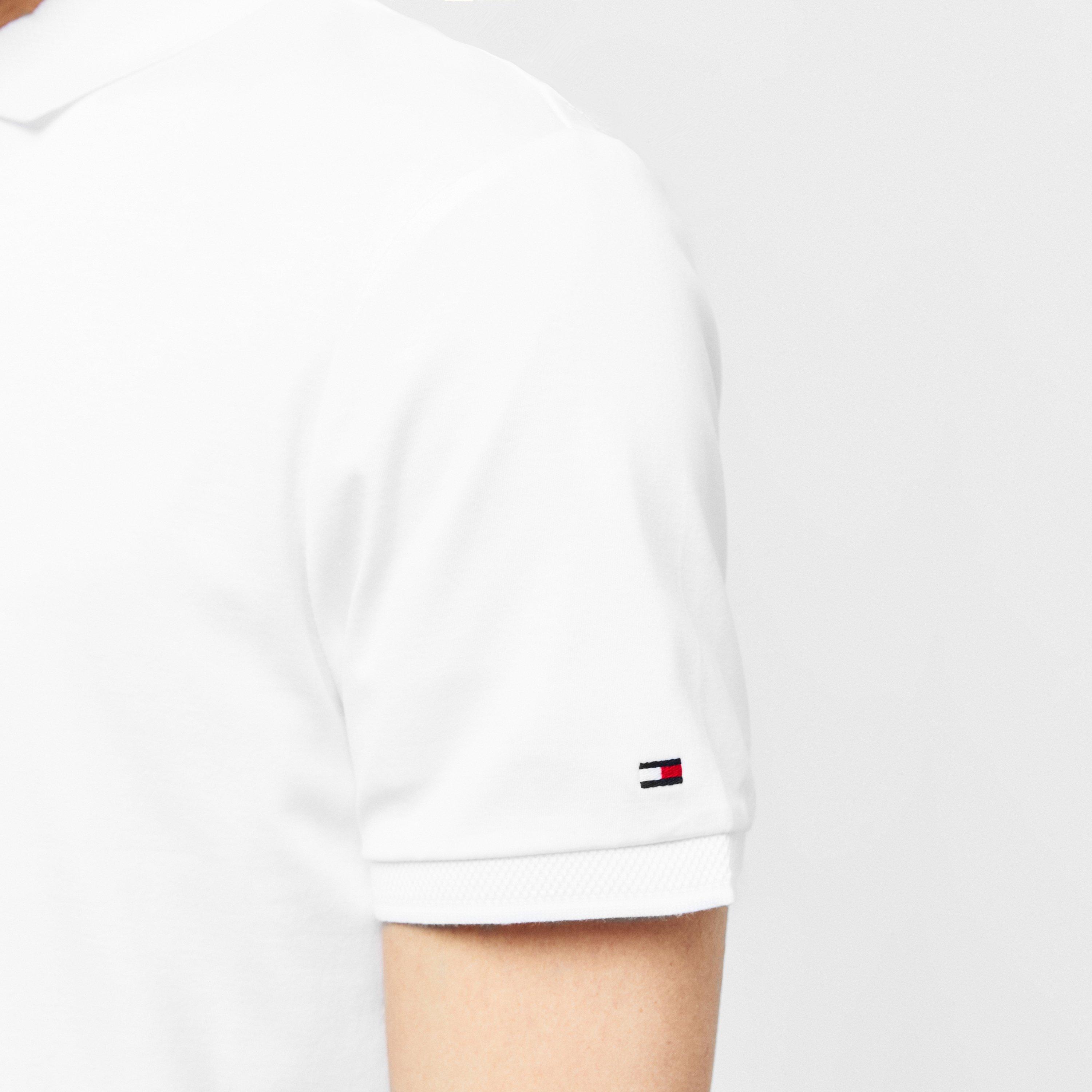 White YBR - Tommy Hilfiger - Signature Zip Placket Polo Shirt - 4