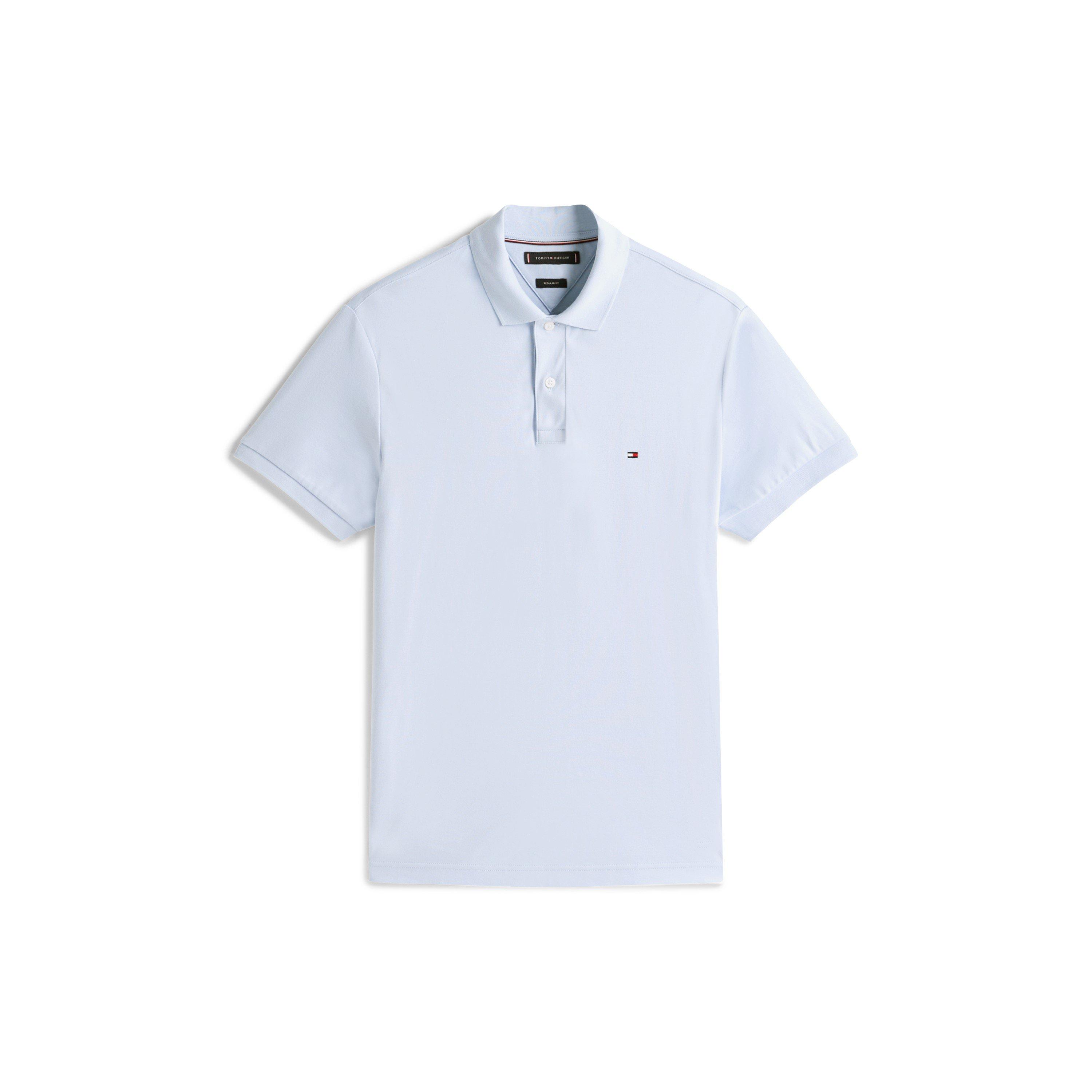Breezy Blue C1O - Tommy Hilfiger - Men's Interlock Short Sleeve Polo Shirt - 1