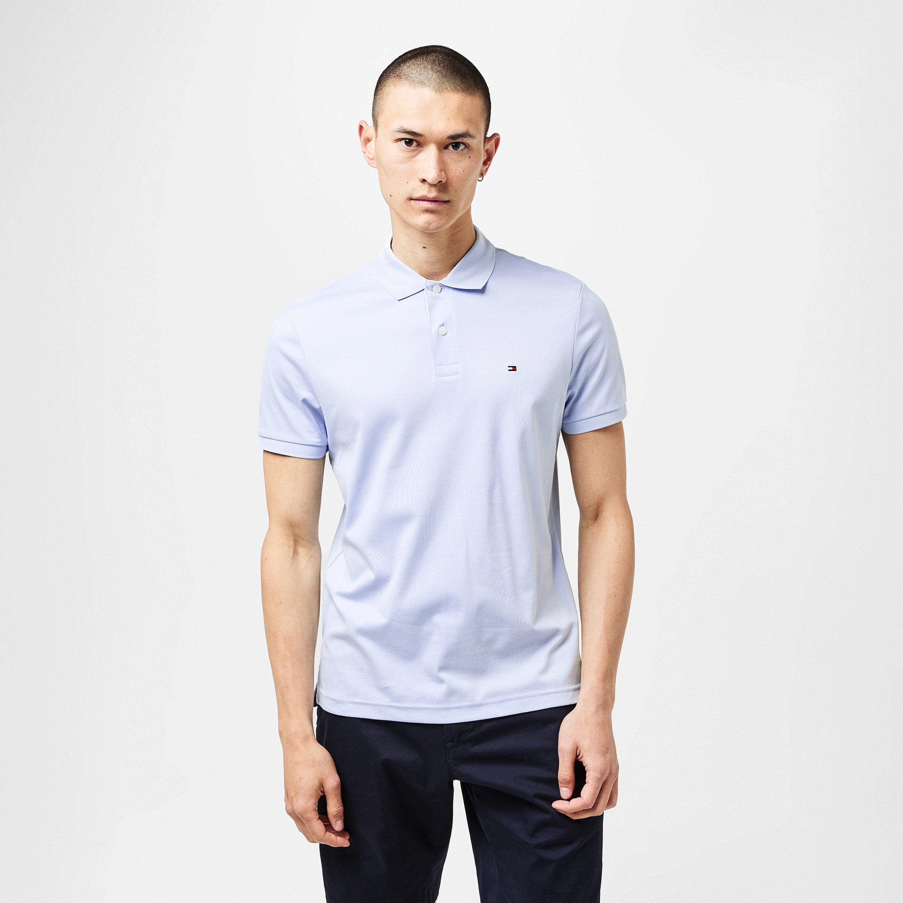 Breezy Blue C1O - Tommy Hilfiger - Men's Interlock Short-Sleeve Polo Shirt - 2