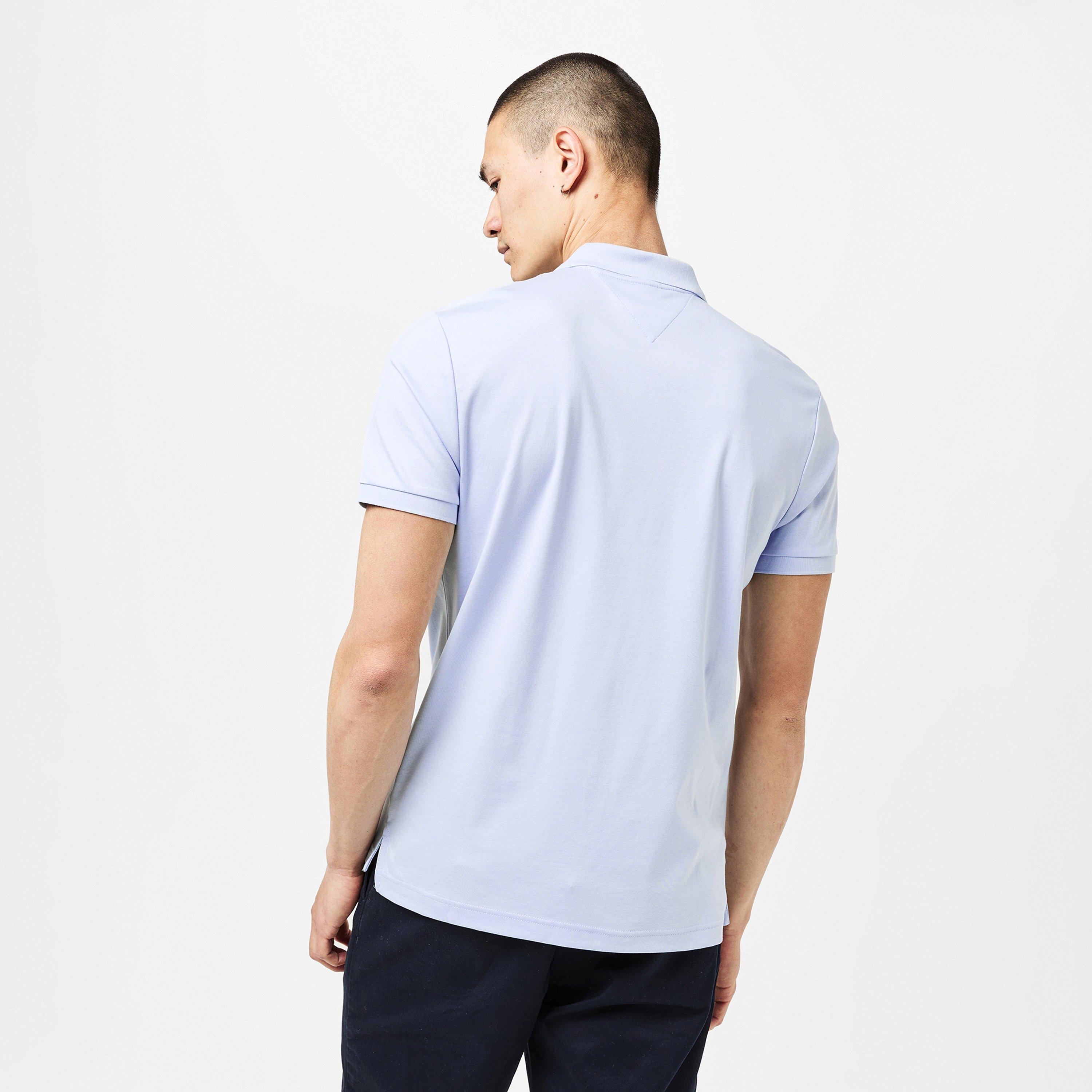 Breezy Blue C1O - Tommy Hilfiger - Men's Interlock Short-Sleeve Polo Shirt - 3