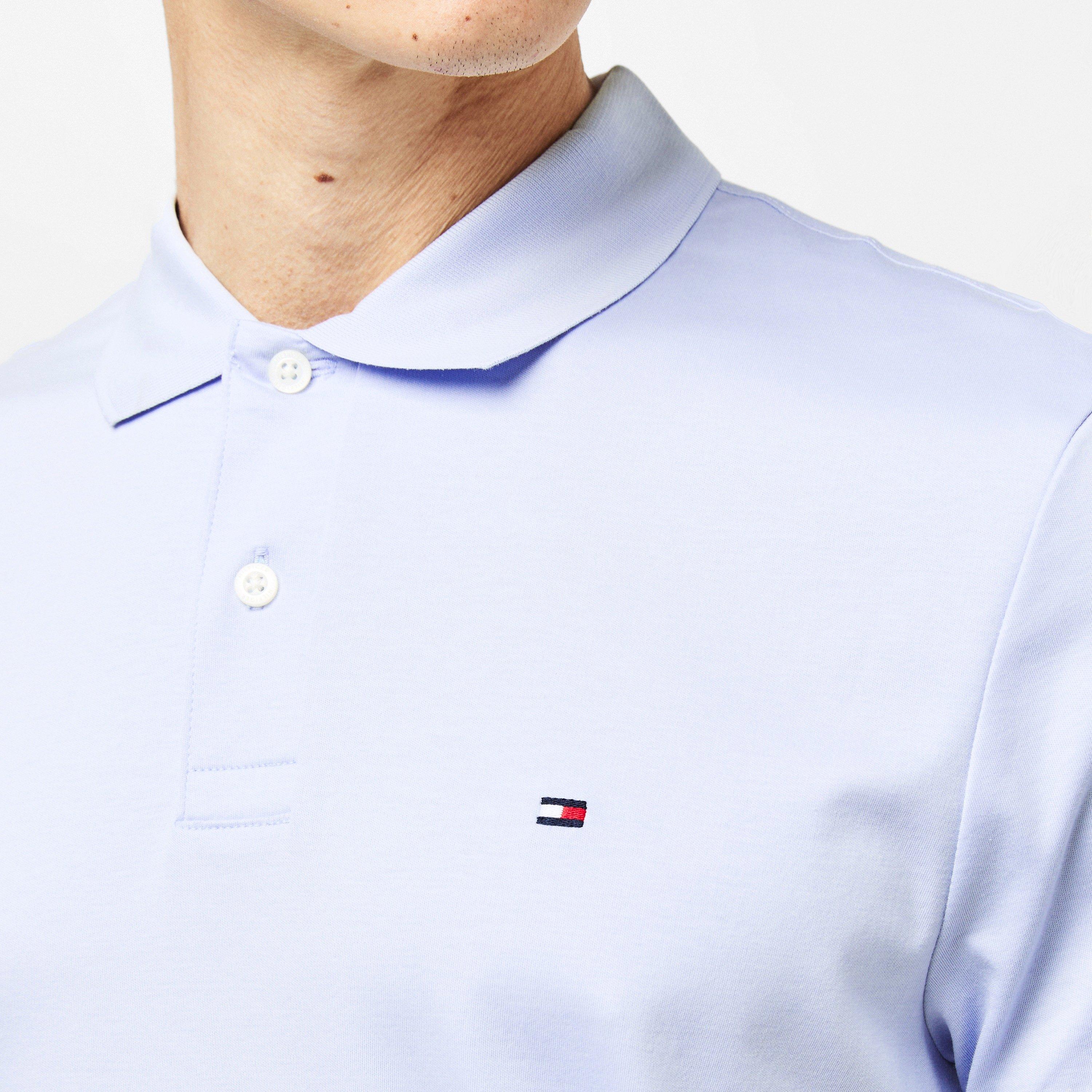 Breezy Blue C1O - Tommy Hilfiger - Men's Interlock Short-Sleeve Polo Shirt - 4