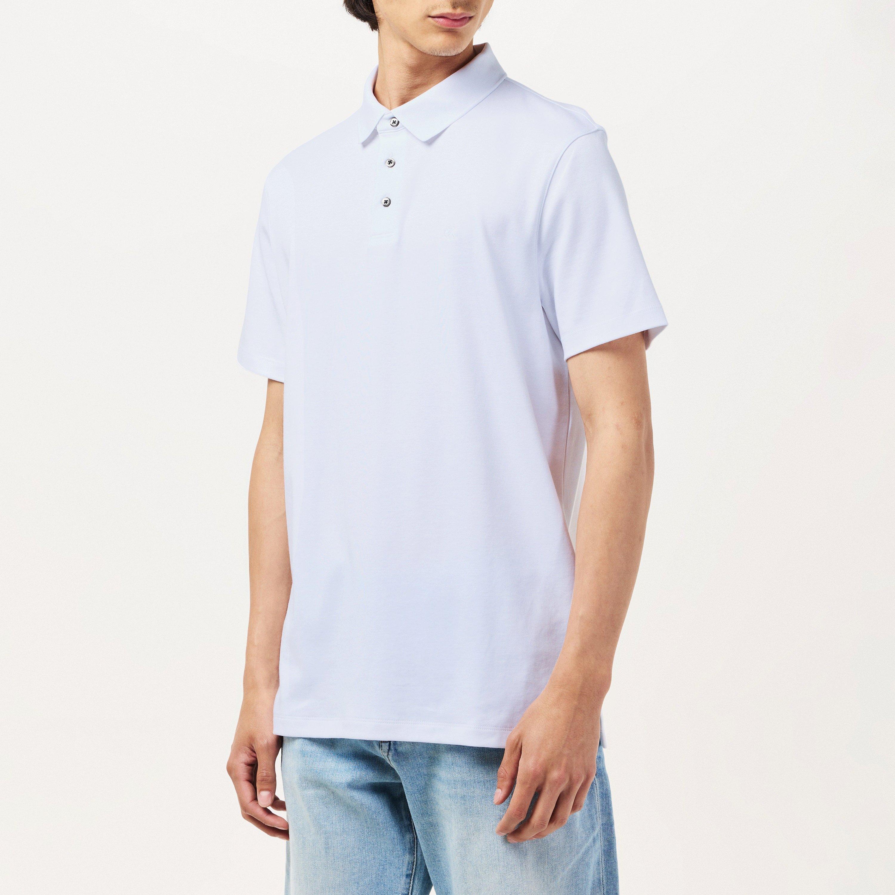 Bright White - Calvin Klein Jeans - Men's Short Sleeve Polo Shirt - 3