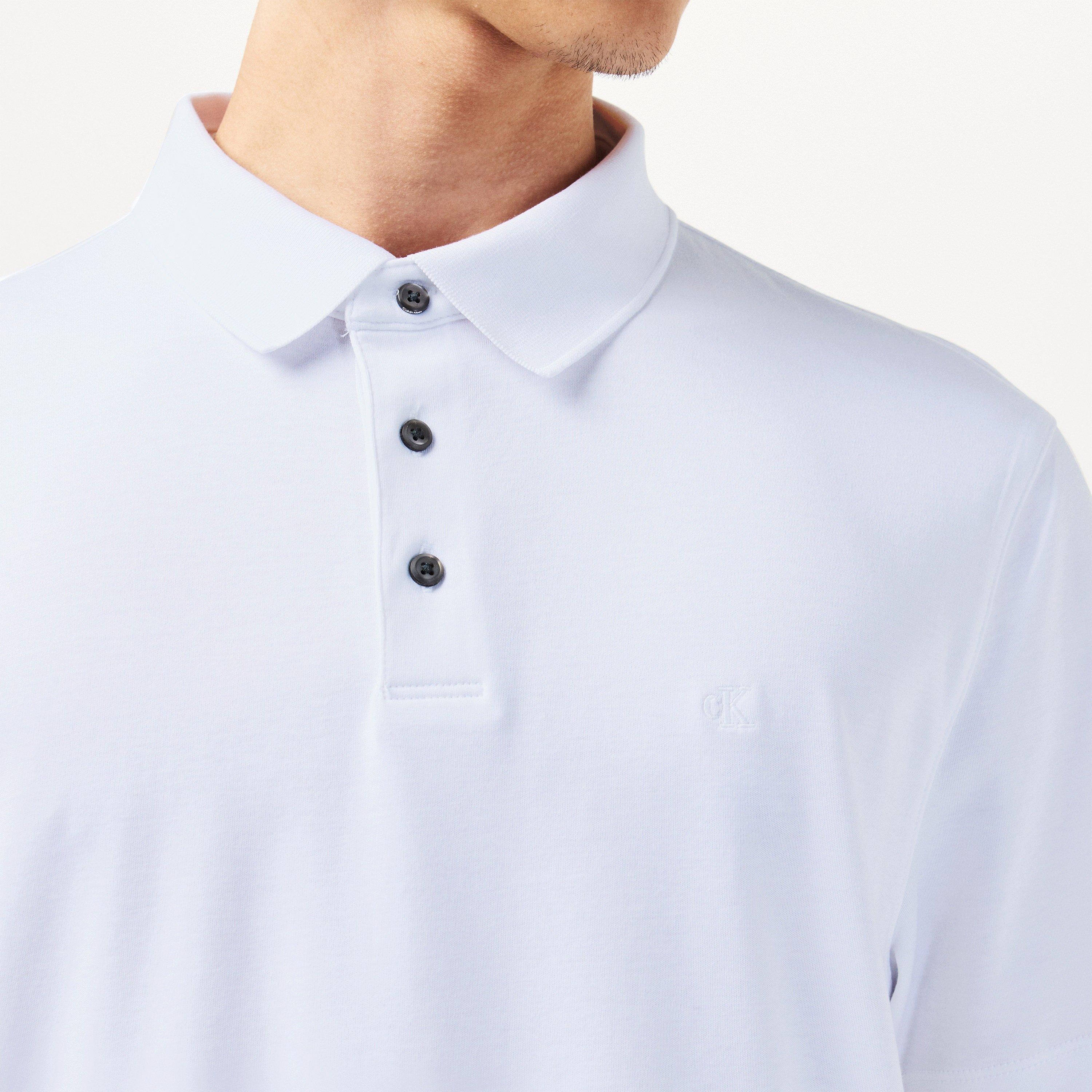 Bright White - Calvin Klein Jeans - Men's Short Sleeve Polo Shirt - 5