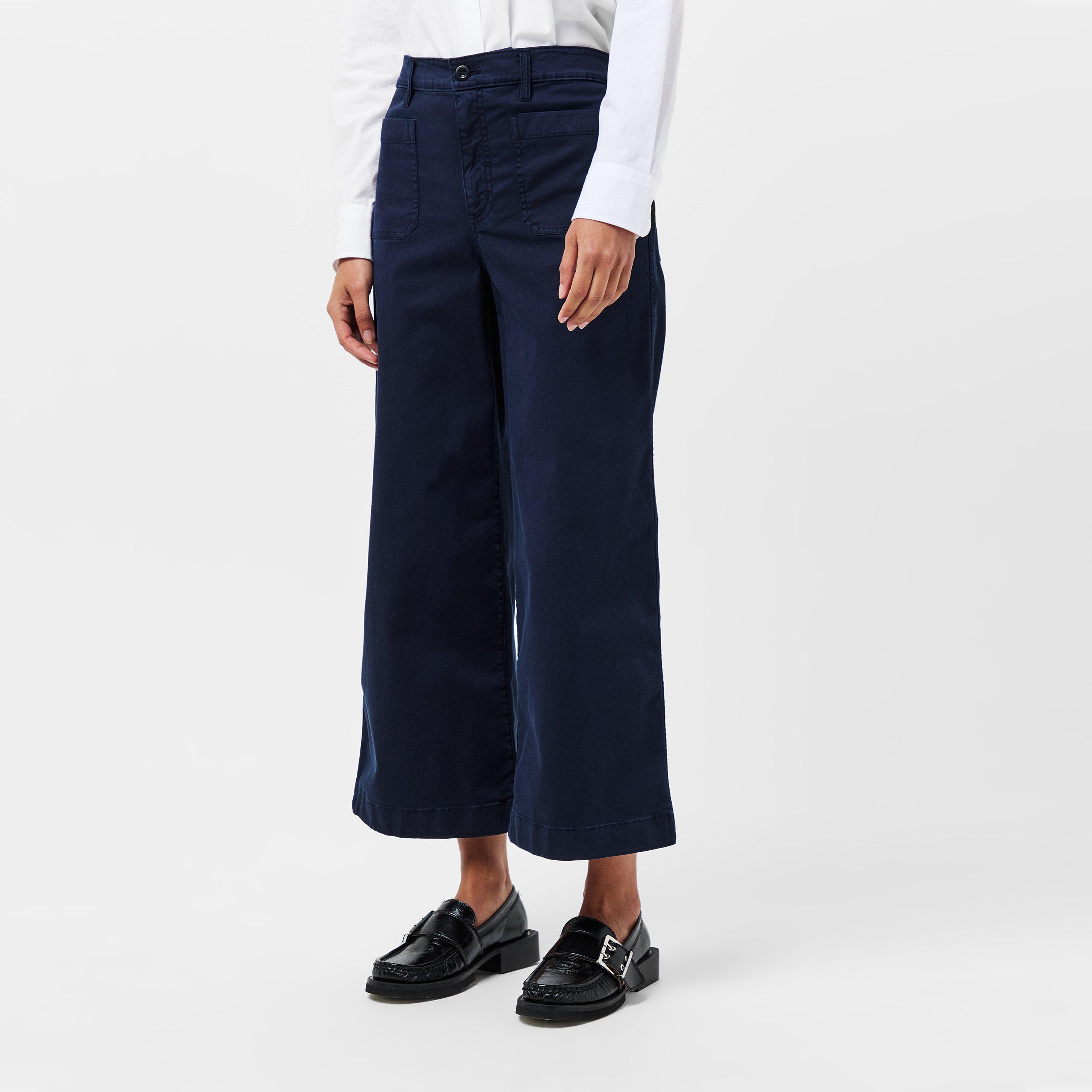 Lauren Navy - Lauren by Ralph Lauren - Women's Real Leather Yurshane Straight Leg Trouser - 3