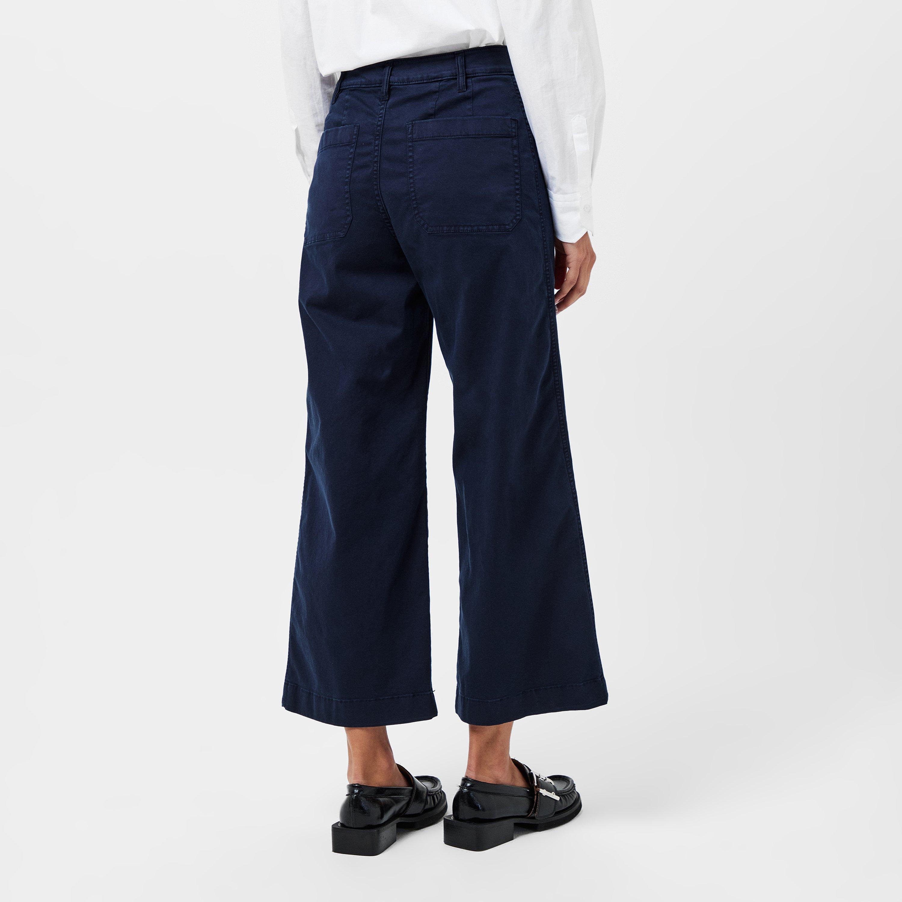 Lauren Navy - Lauren by Ralph Lauren - Women's Real Leather Yurshane Straight Leg Trouser - 4