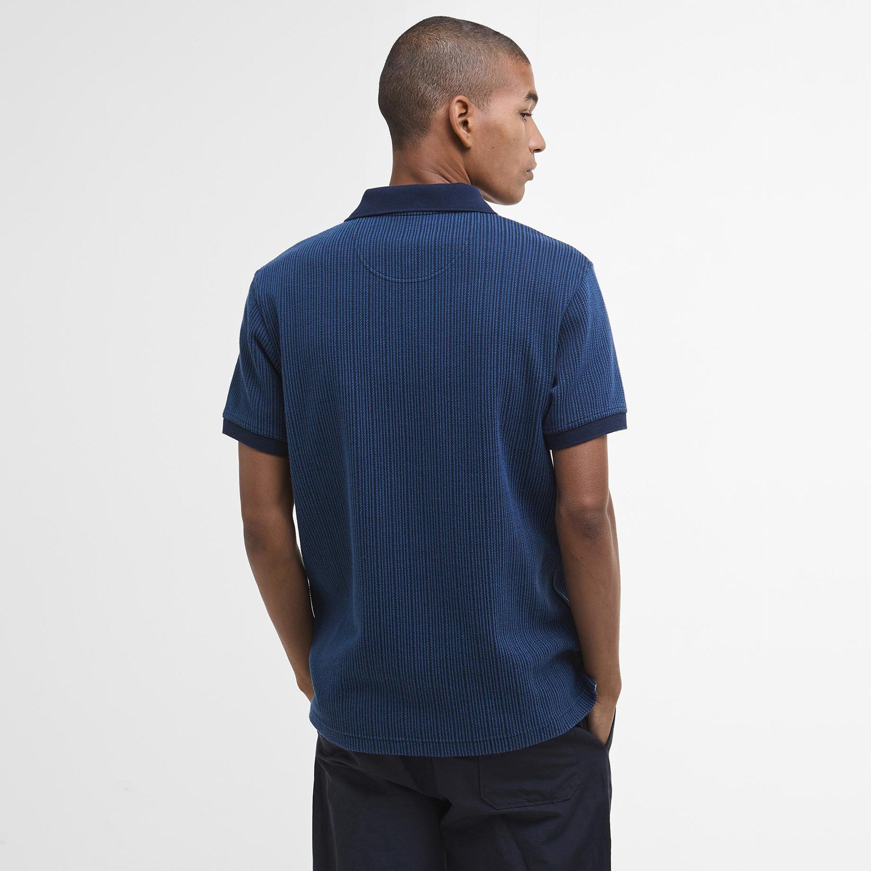 Navy - Barbour - Men's B.Li Harworth Short-Sleeve Polo Shirt - 3