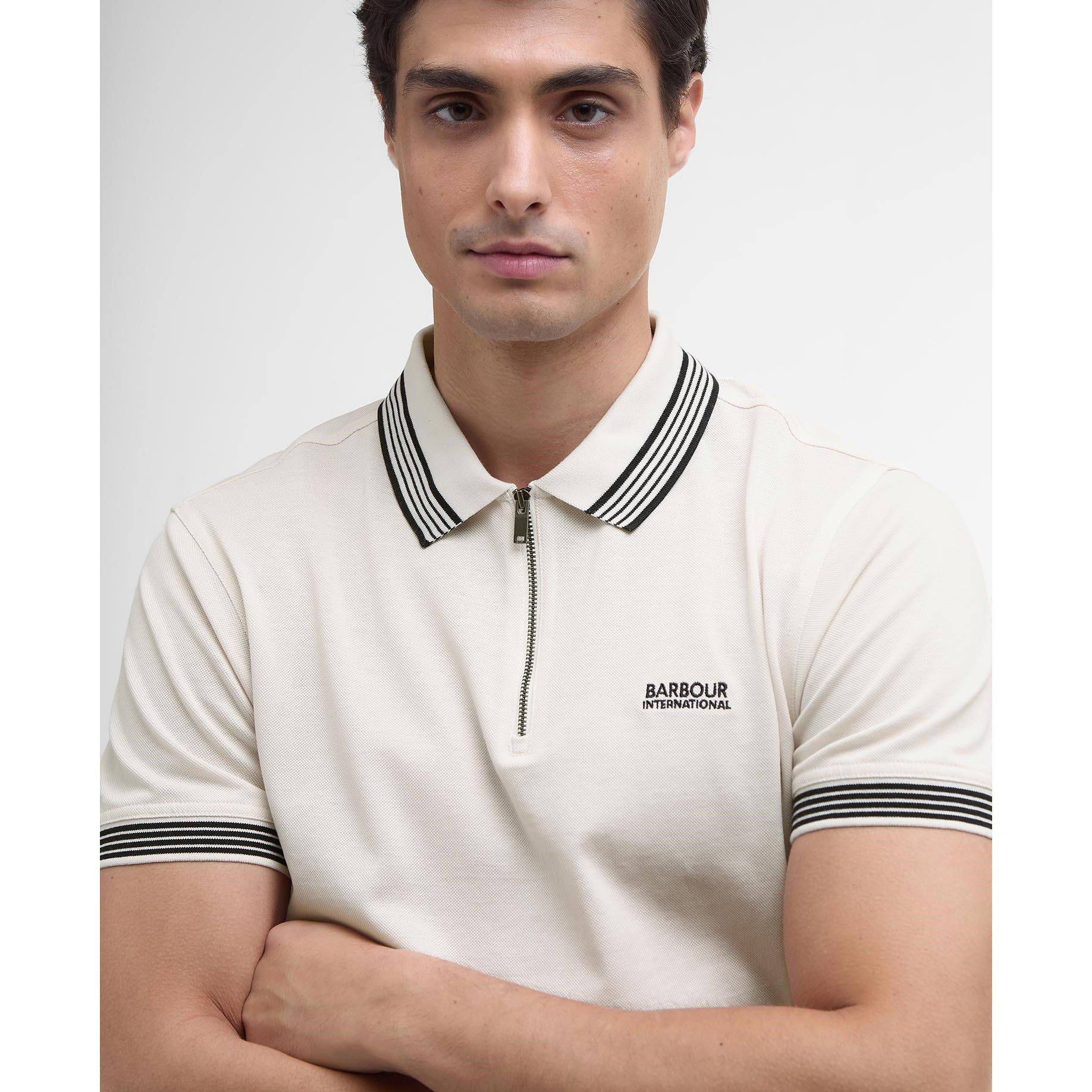 Whisper White - Barbour International - Upham Polo Shirt - 4