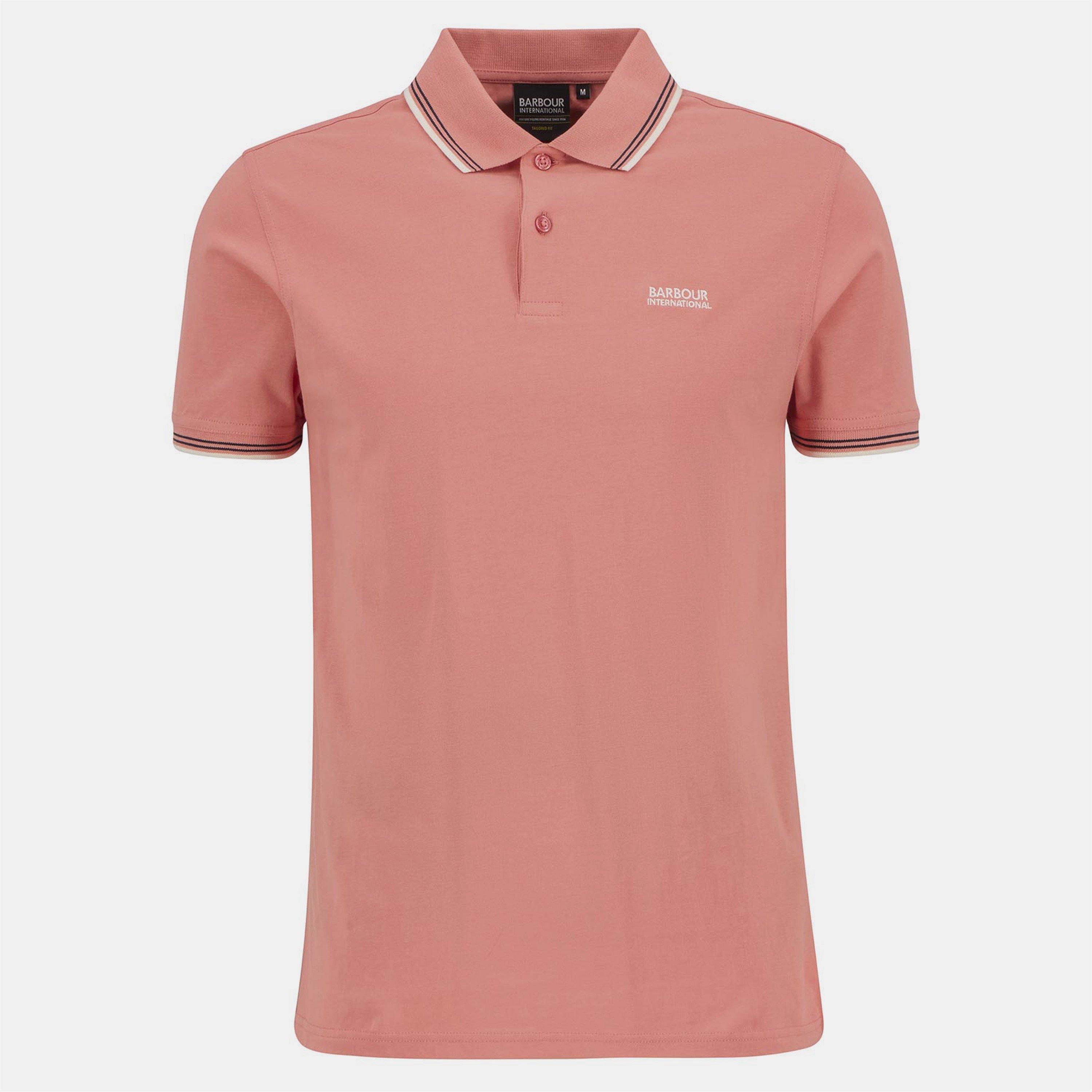 Barbour International Ethan Polo Shirt - Coral - S