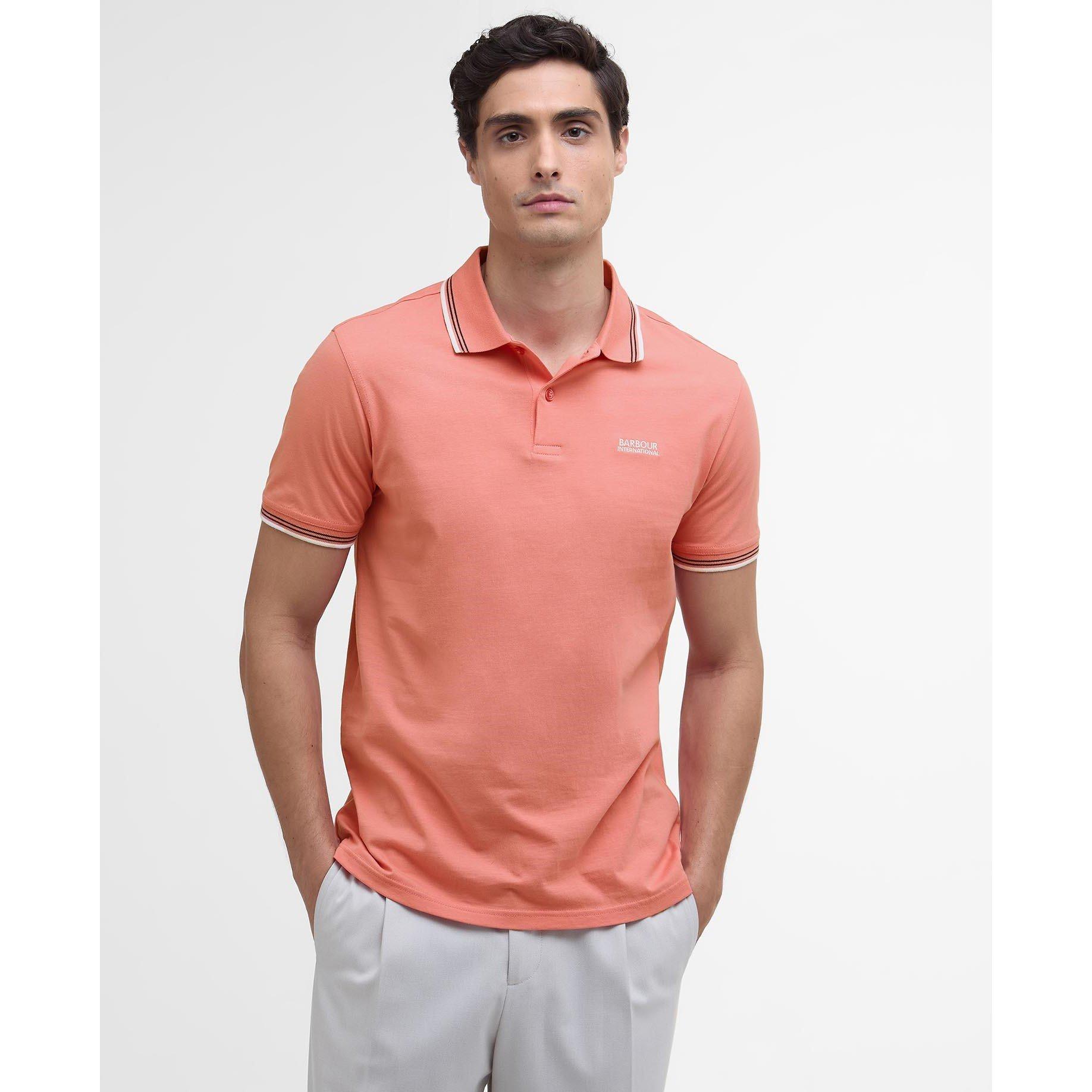 Coral - Barbour International - Ethan Polo Shirt - 2
