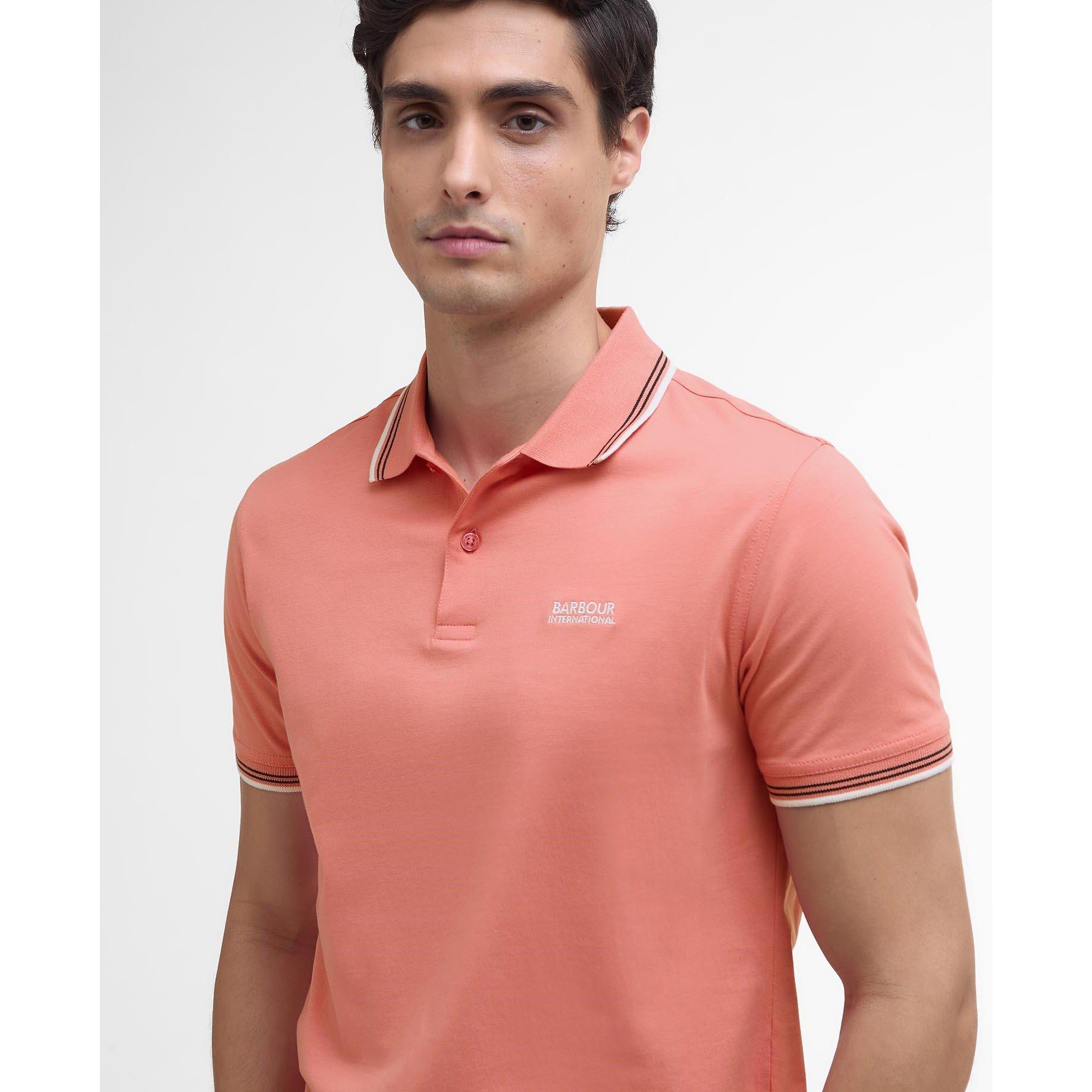 Coral - Barbour International - Ethan Polo Shirt - 4