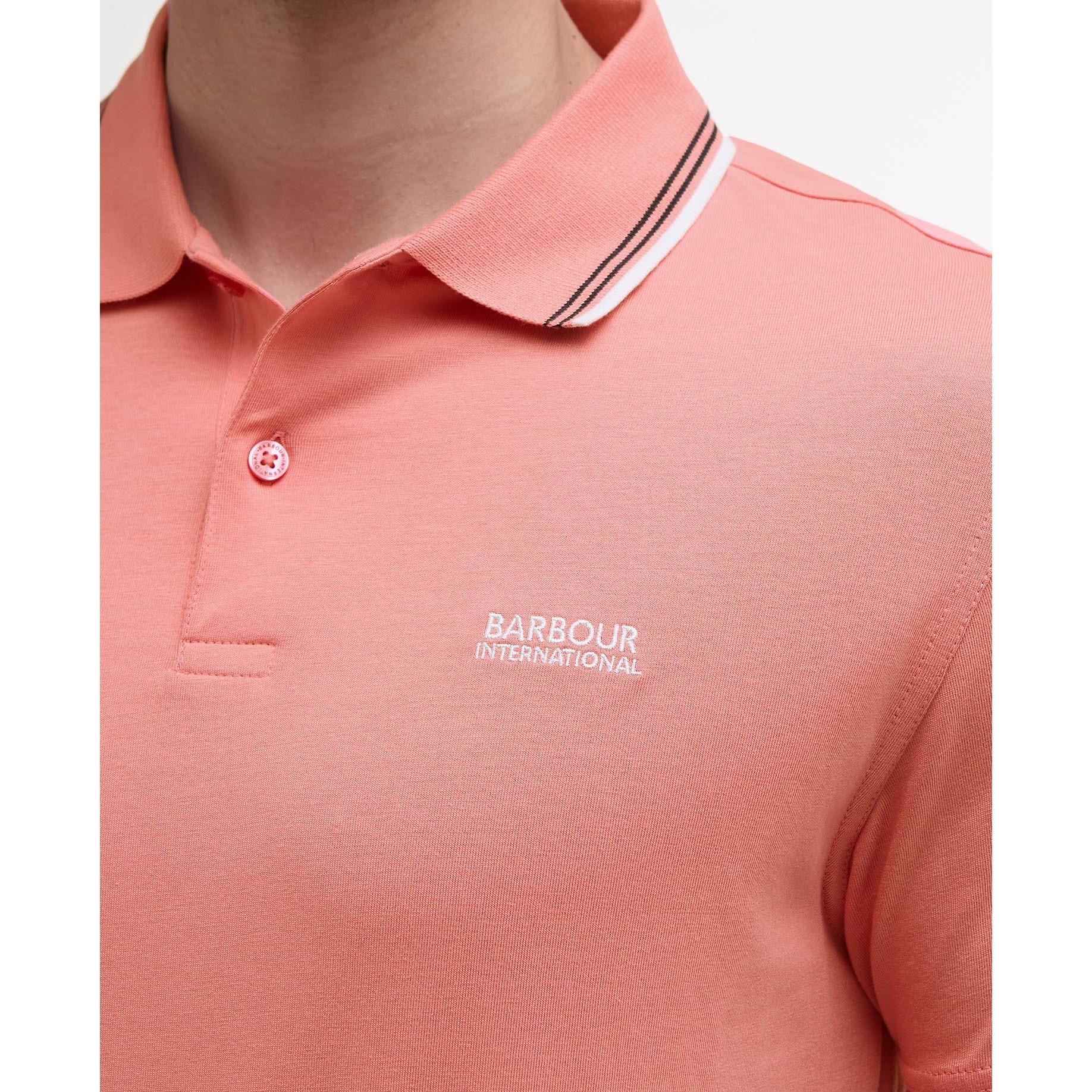 Coral - Barbour International - Ethan Polo Shirt - 5
