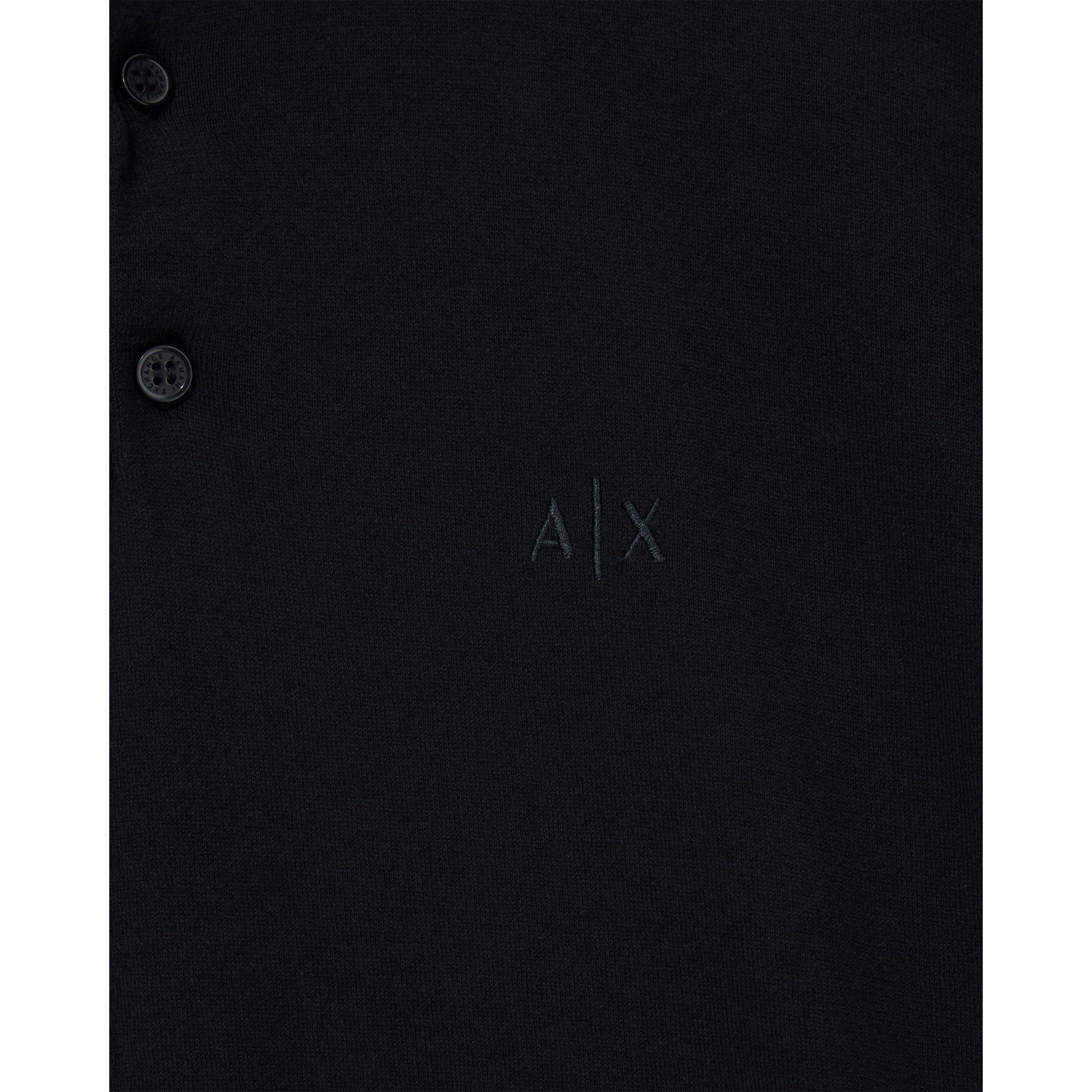 Schwarz - Armani Exchange - Men's Knitted Polo Shirt - 6