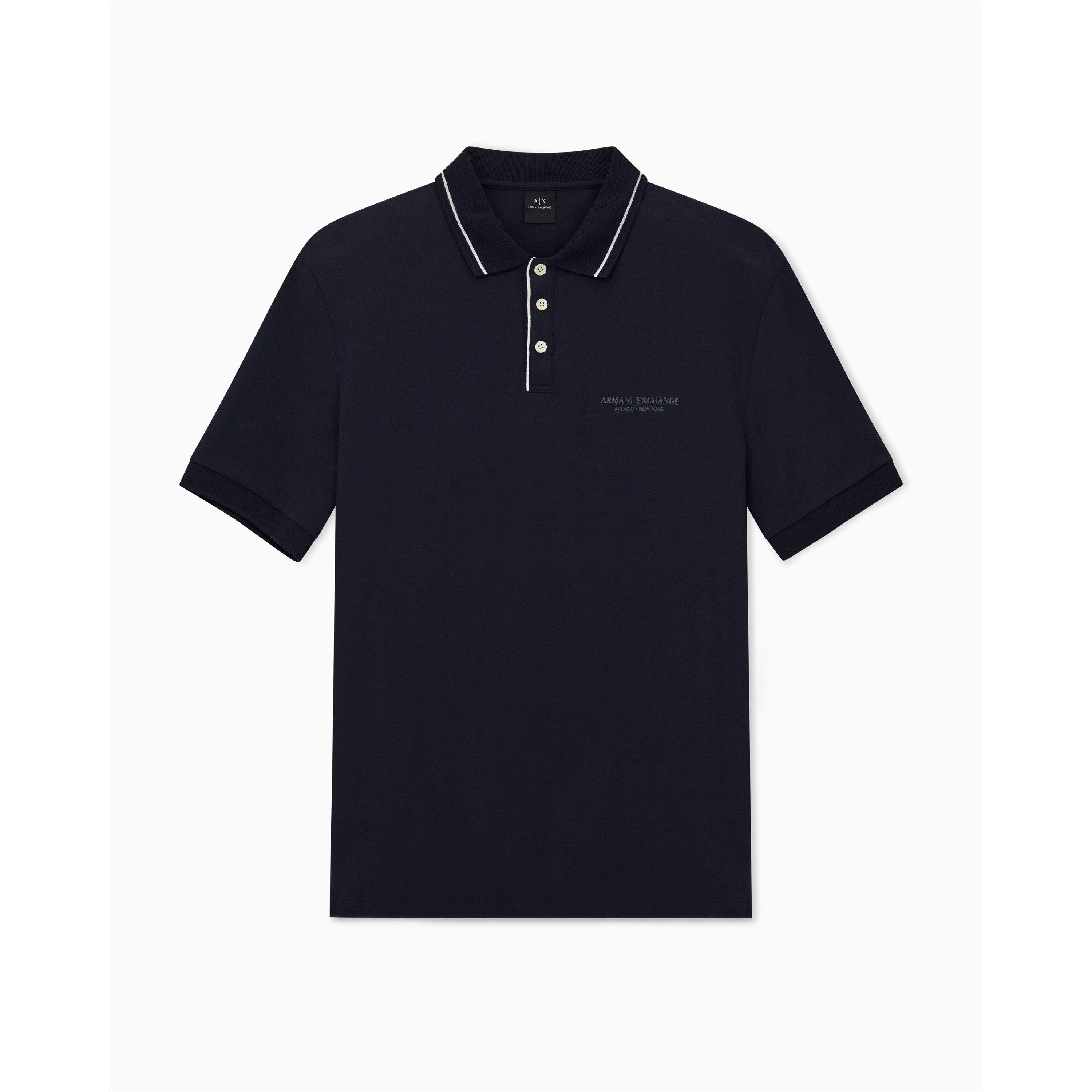 Deep Navy - Armani Exchange - POLO SHIRT - 4