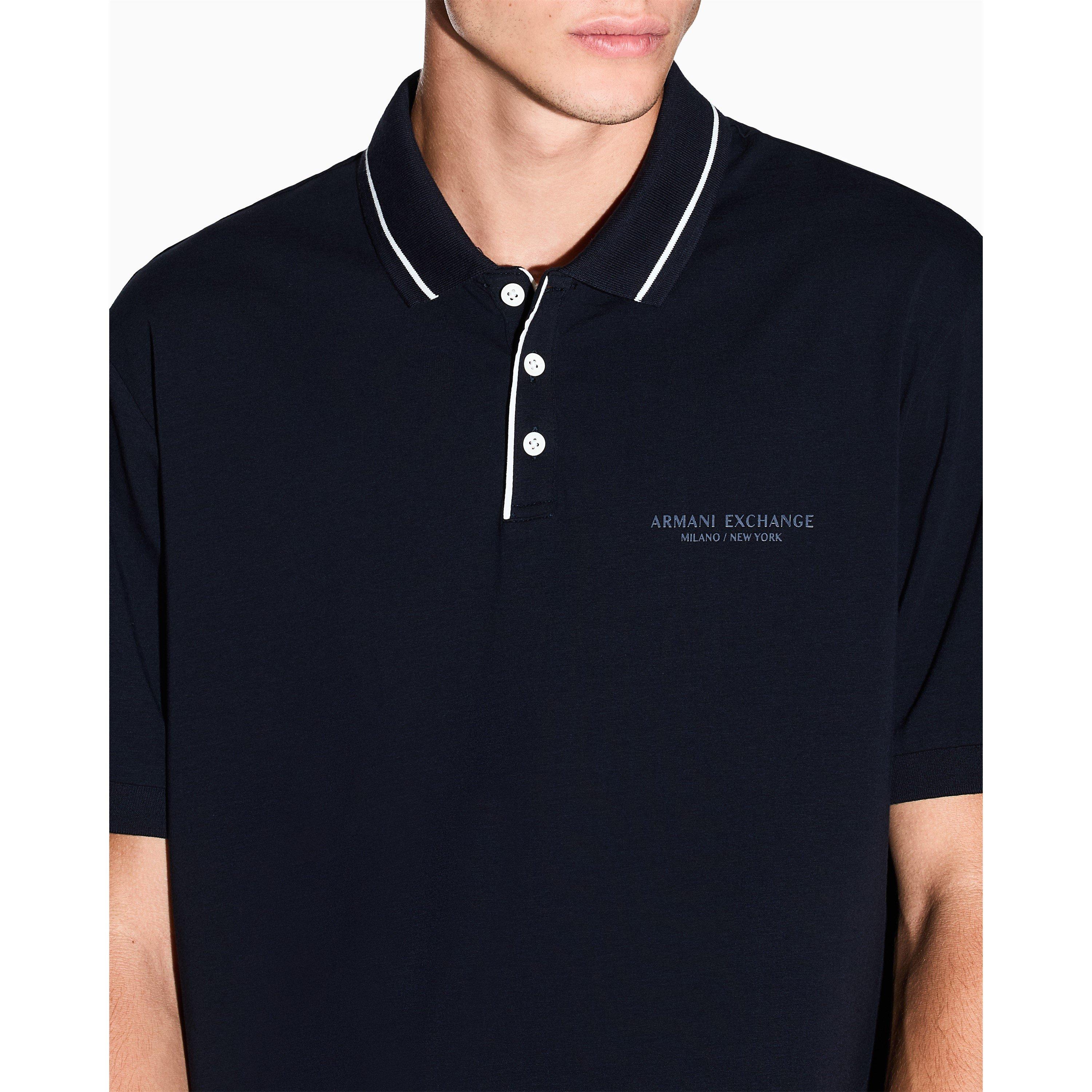 Deep Navy - Armani Exchange - POLO SHIRT - 5