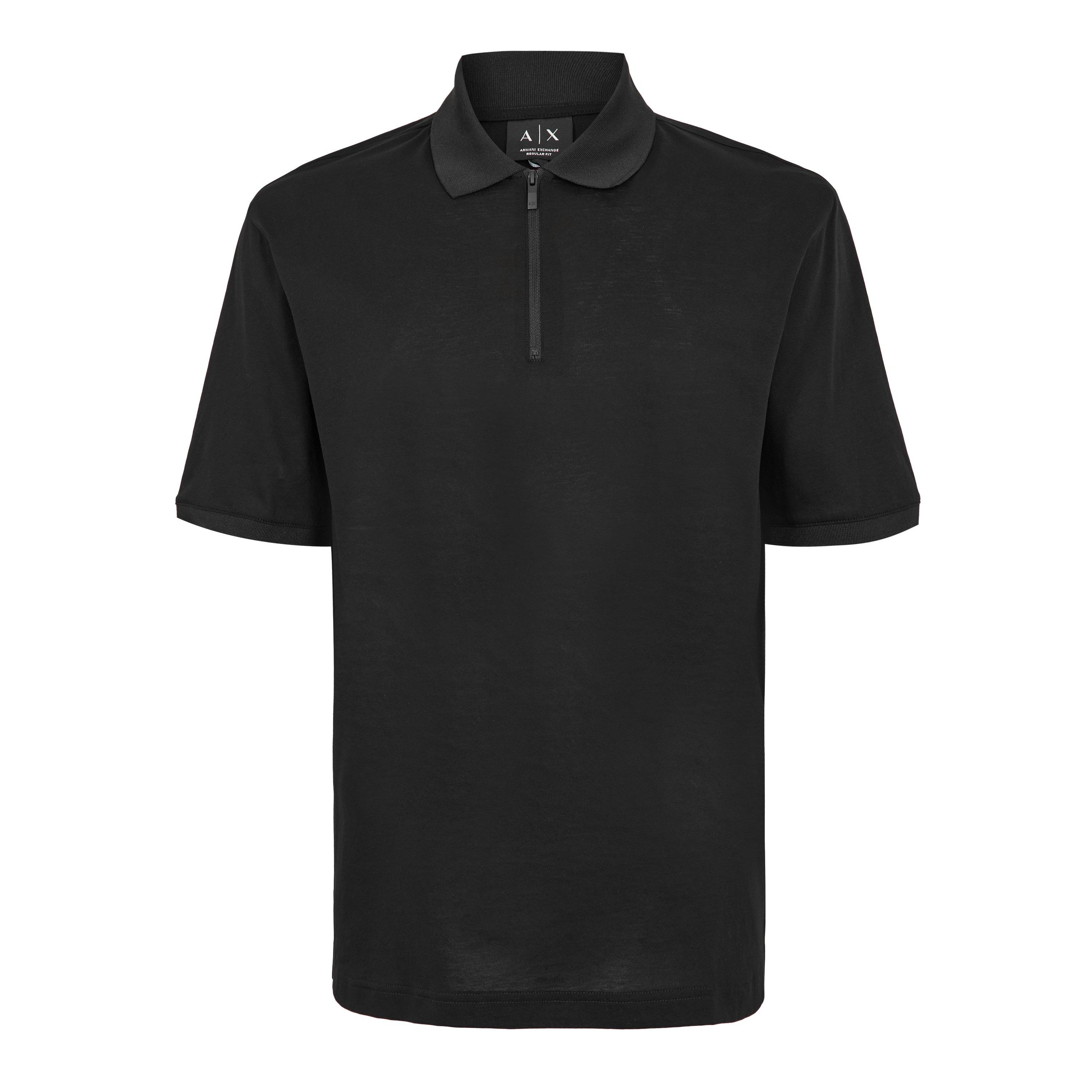 Armani Exchange Men's Black Short Sleeve Polo Shirt - XL