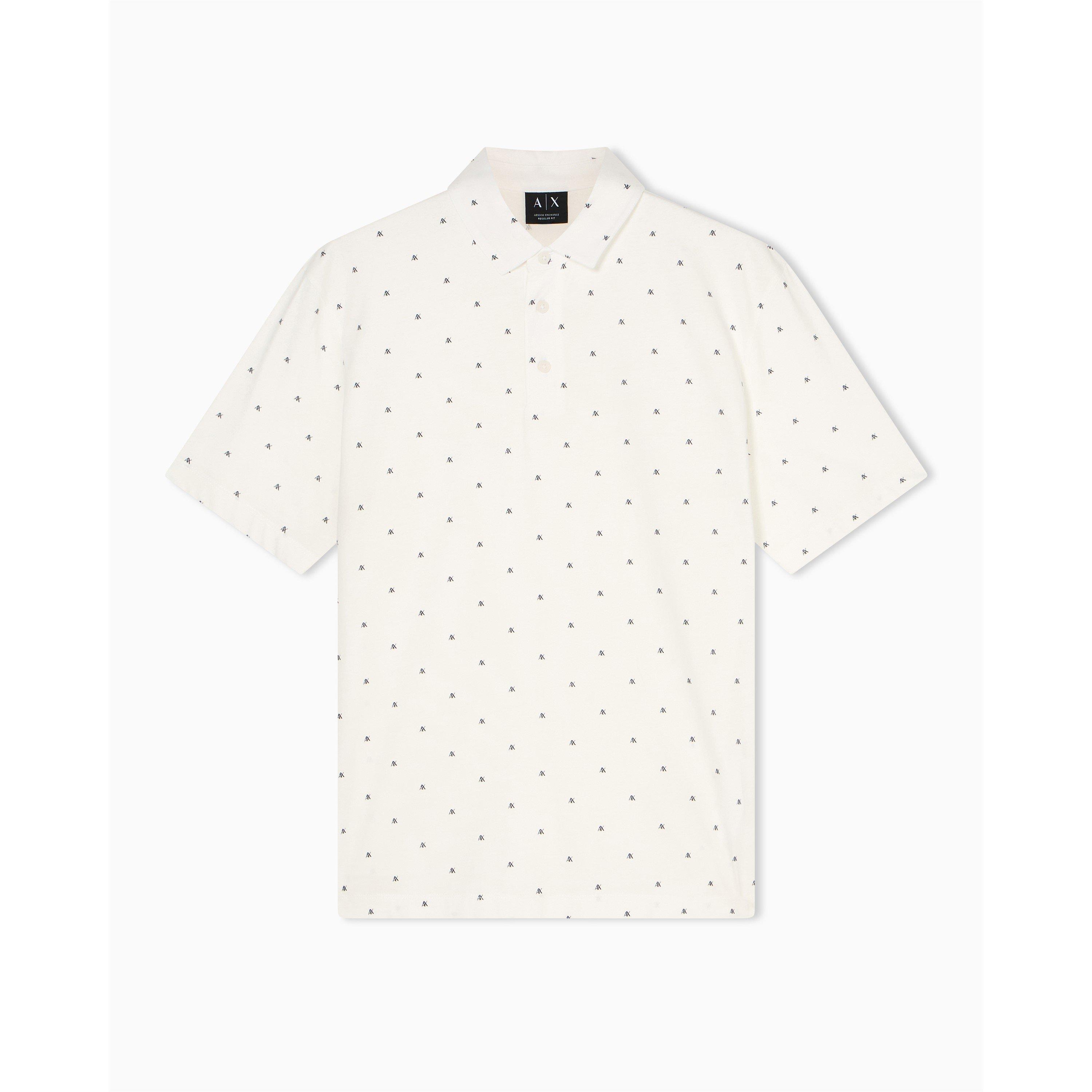 Armani Exchange Men's White  Polo Shirt - S