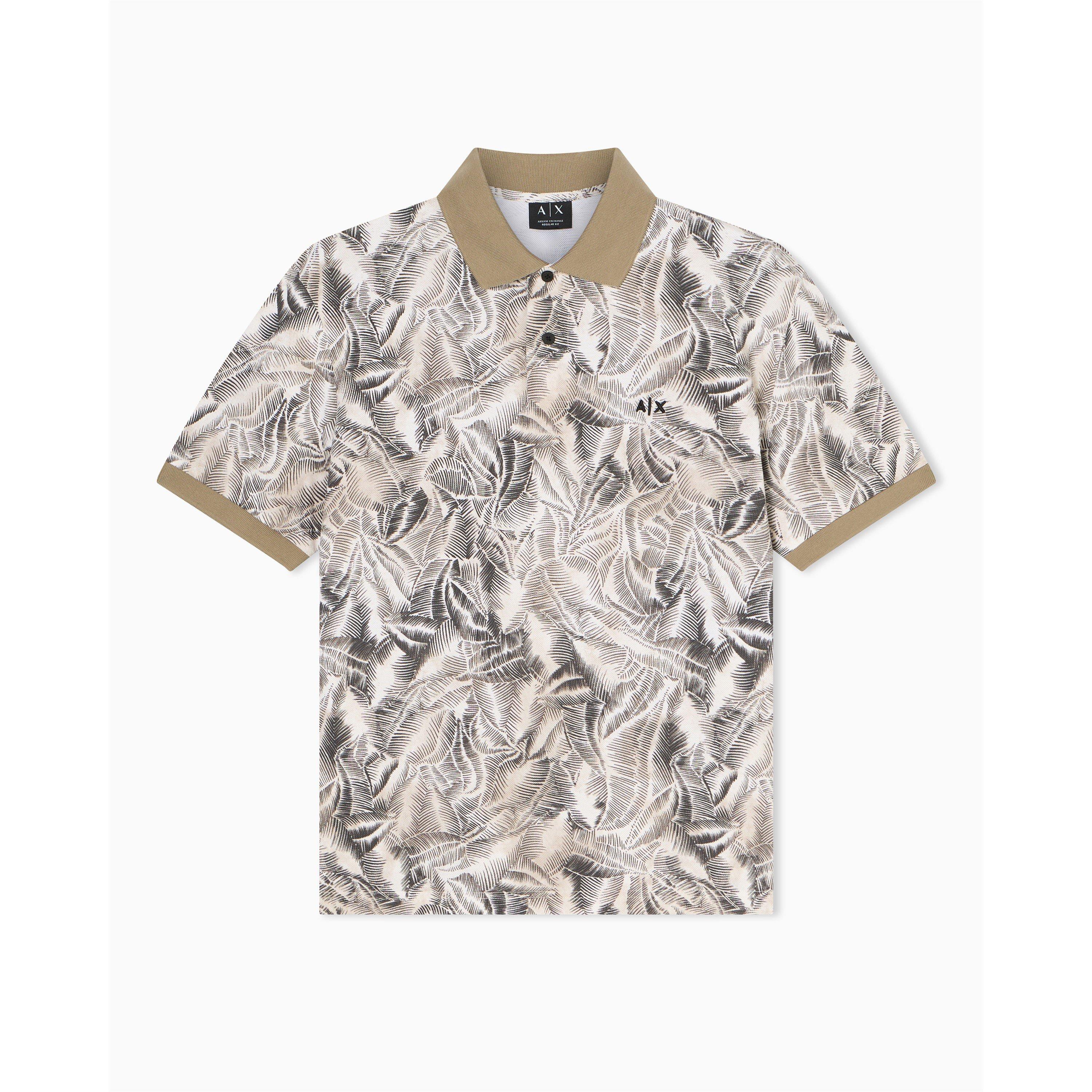 Armani Exchange Men's Beige  Polo Shirt - S